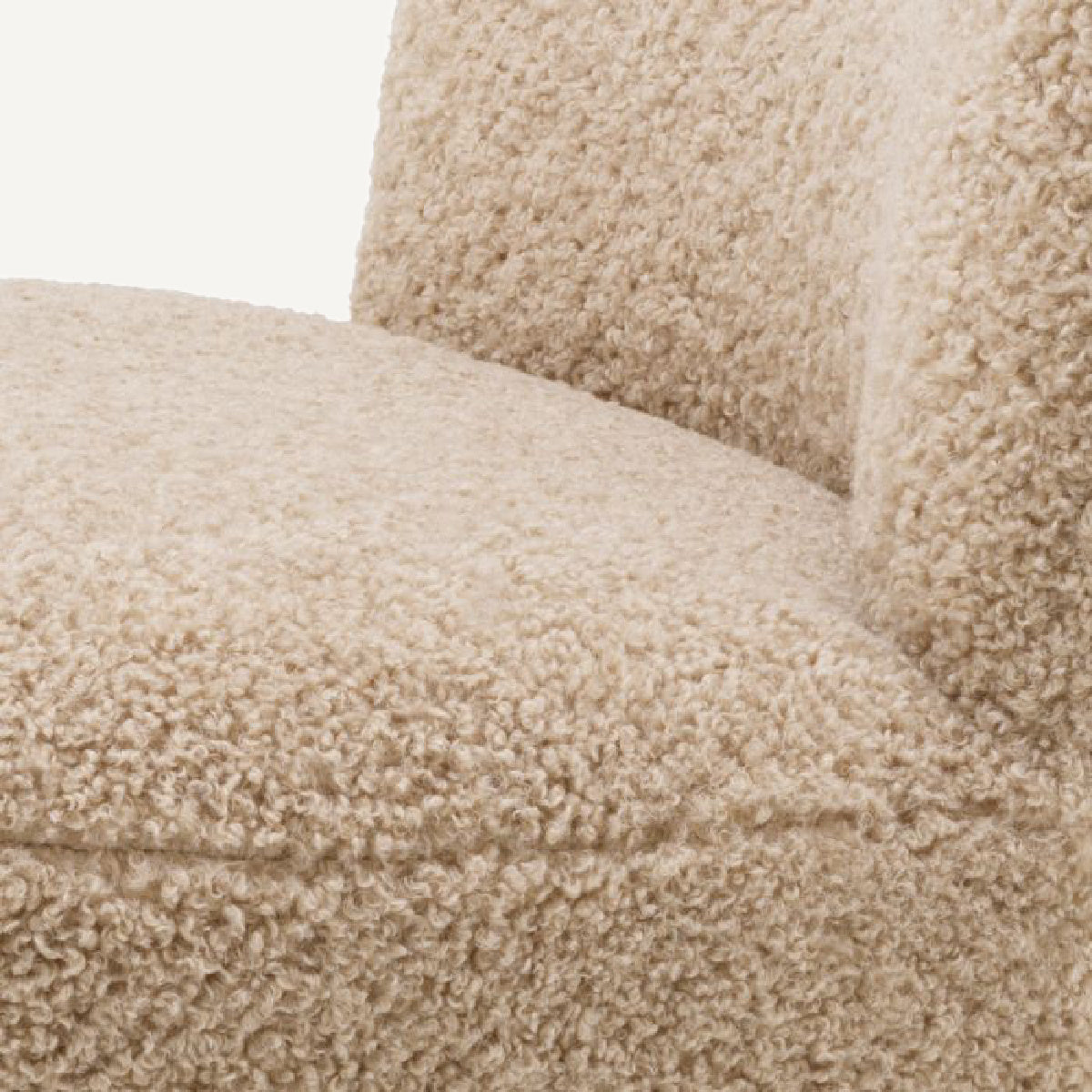 Fauteuil pivotant molletonné sable | Eichholtz Doria | REMO-HOME, mobilier et décoration d'intérieur