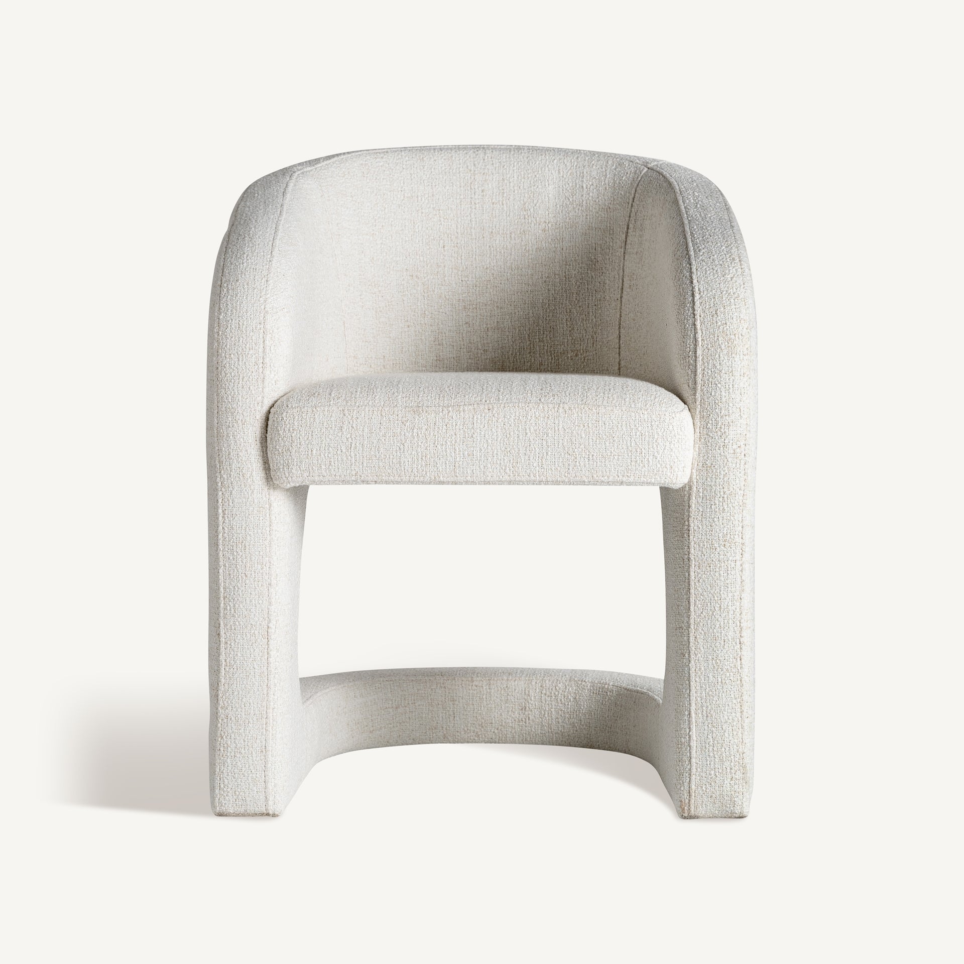 Fauteuil tissu blanc cassé et structure métal | VICAL Bilais | REMO-HOME, mobilier design et décoration d'intérieur