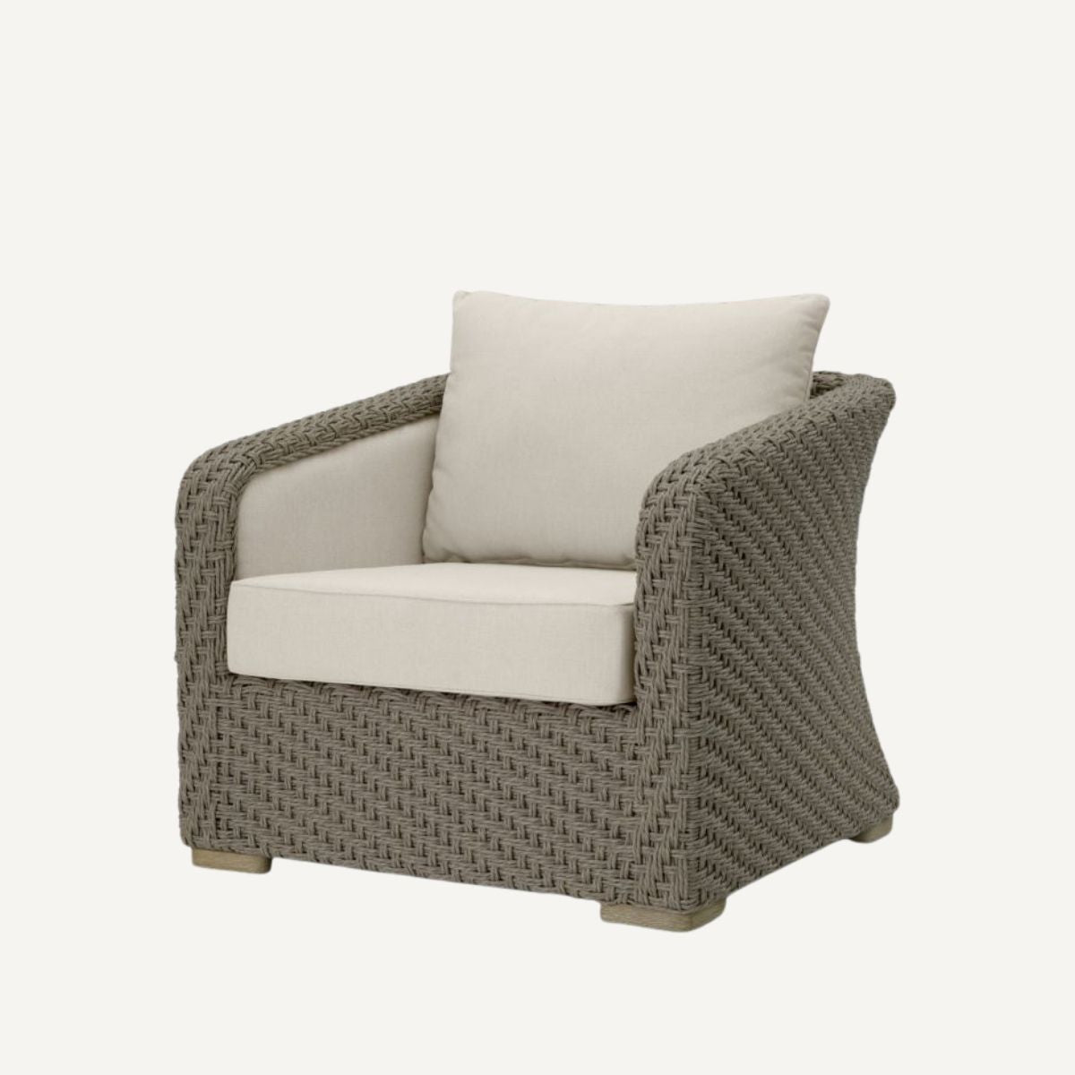 Fauteuil d'extérieur en rotin tressé | Eichholtz Bryson | REMO-HOME, mobilier et décoration d'intérieur