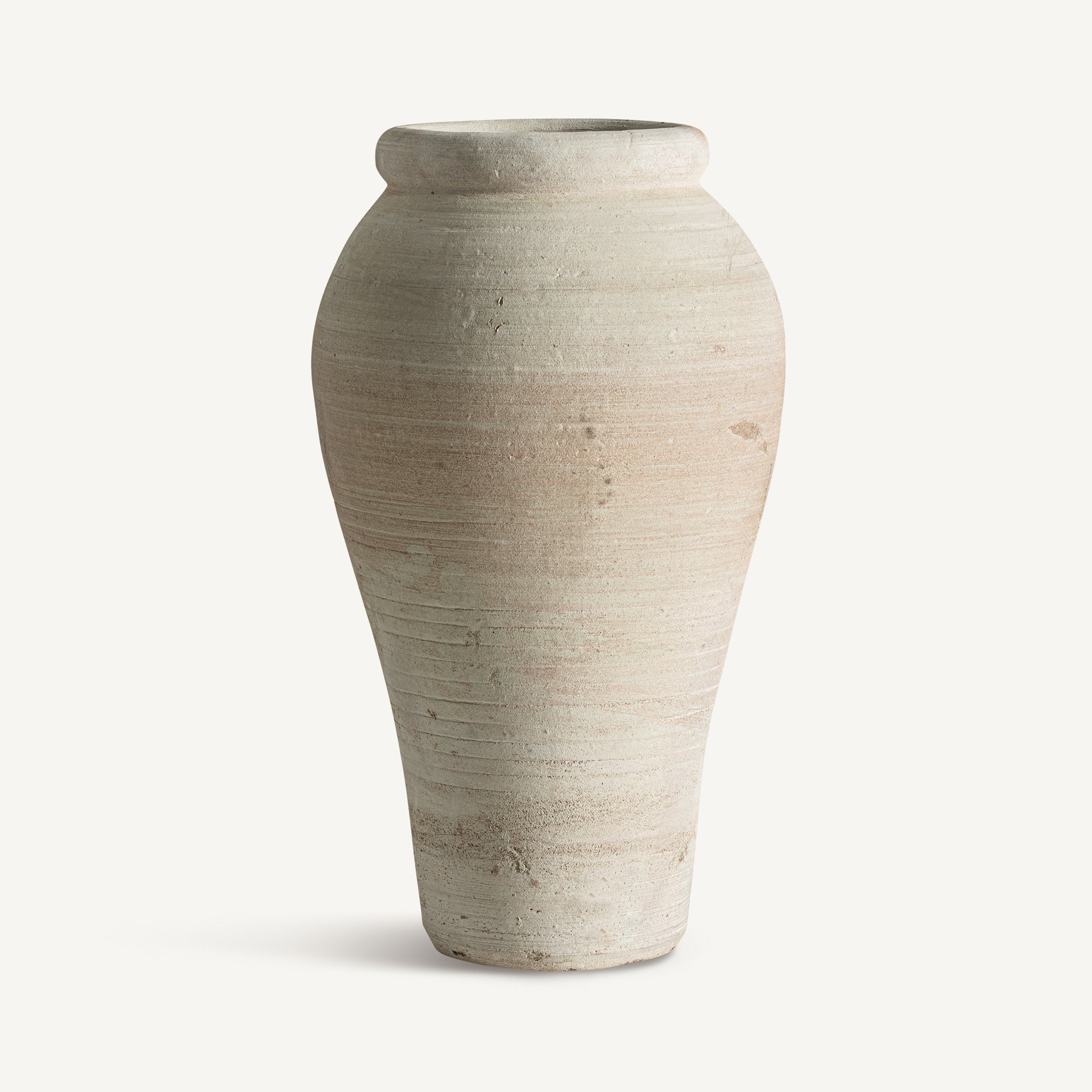 Jarre argile blanc vieilli 59 cm | VICAL Kowalski | REMO-HOME, mobilier design et décoration d'intérieur