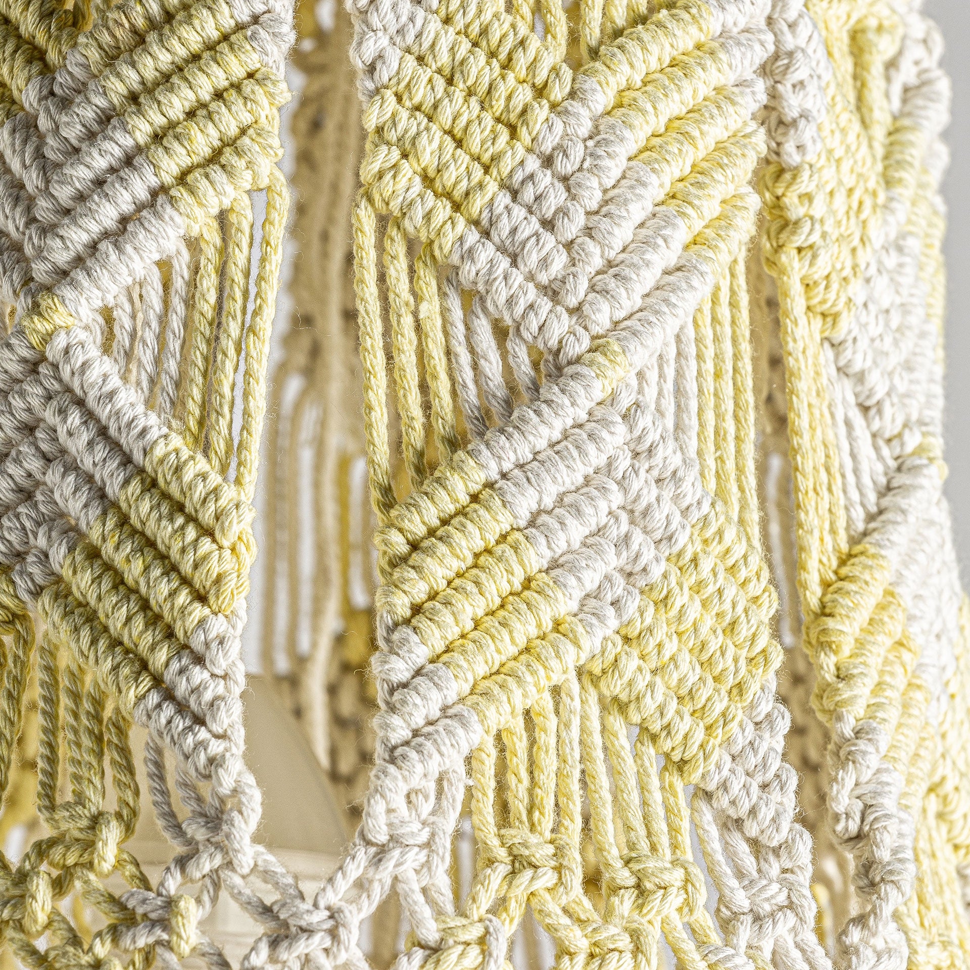 Lustre coton blanc style ethnique | VICAL | REMO-HOME, mobilier design et décoration d'intérieur