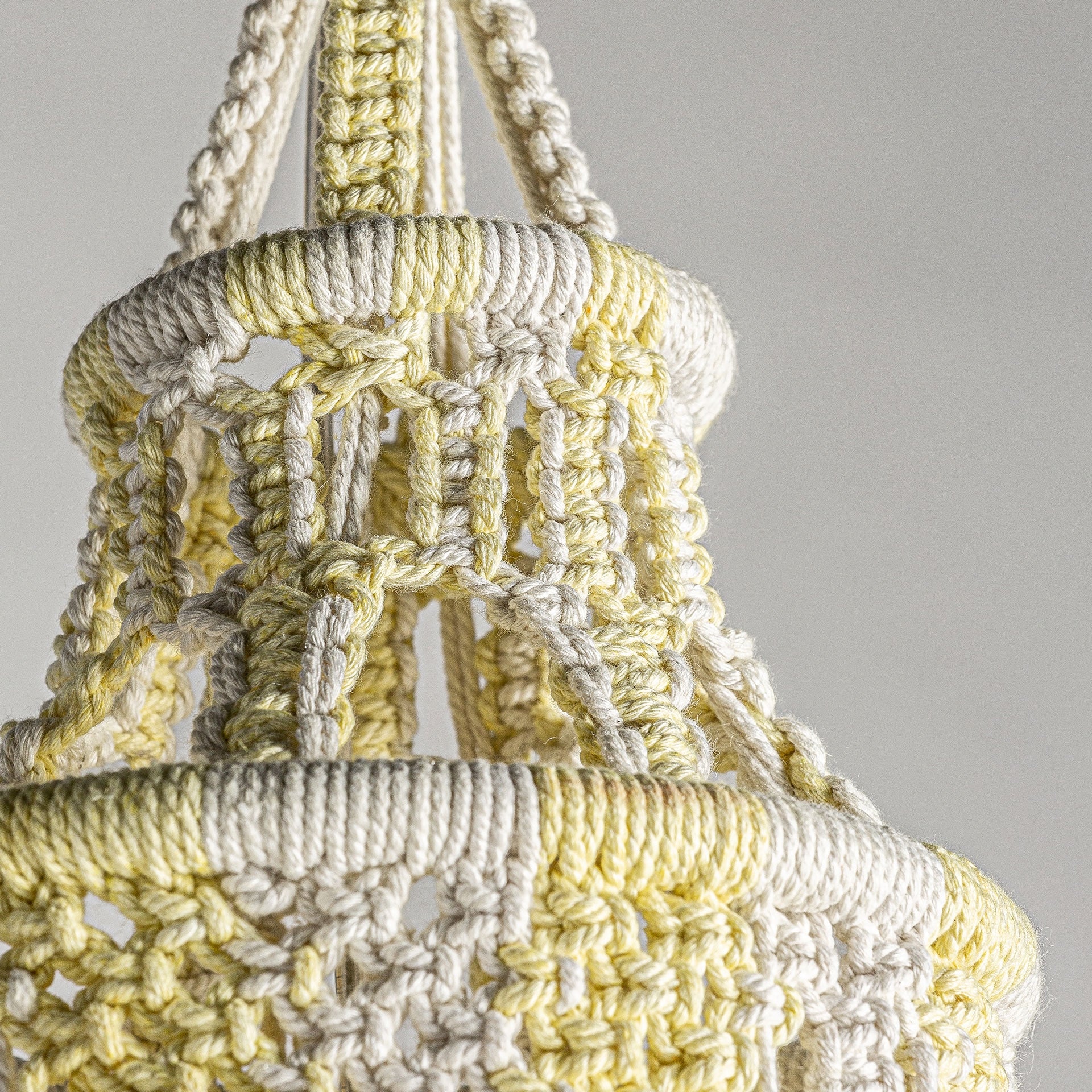 Lustre coton blanc style ethnique | VICAL | REMO-HOME, mobilier design et décoration d'intérieur