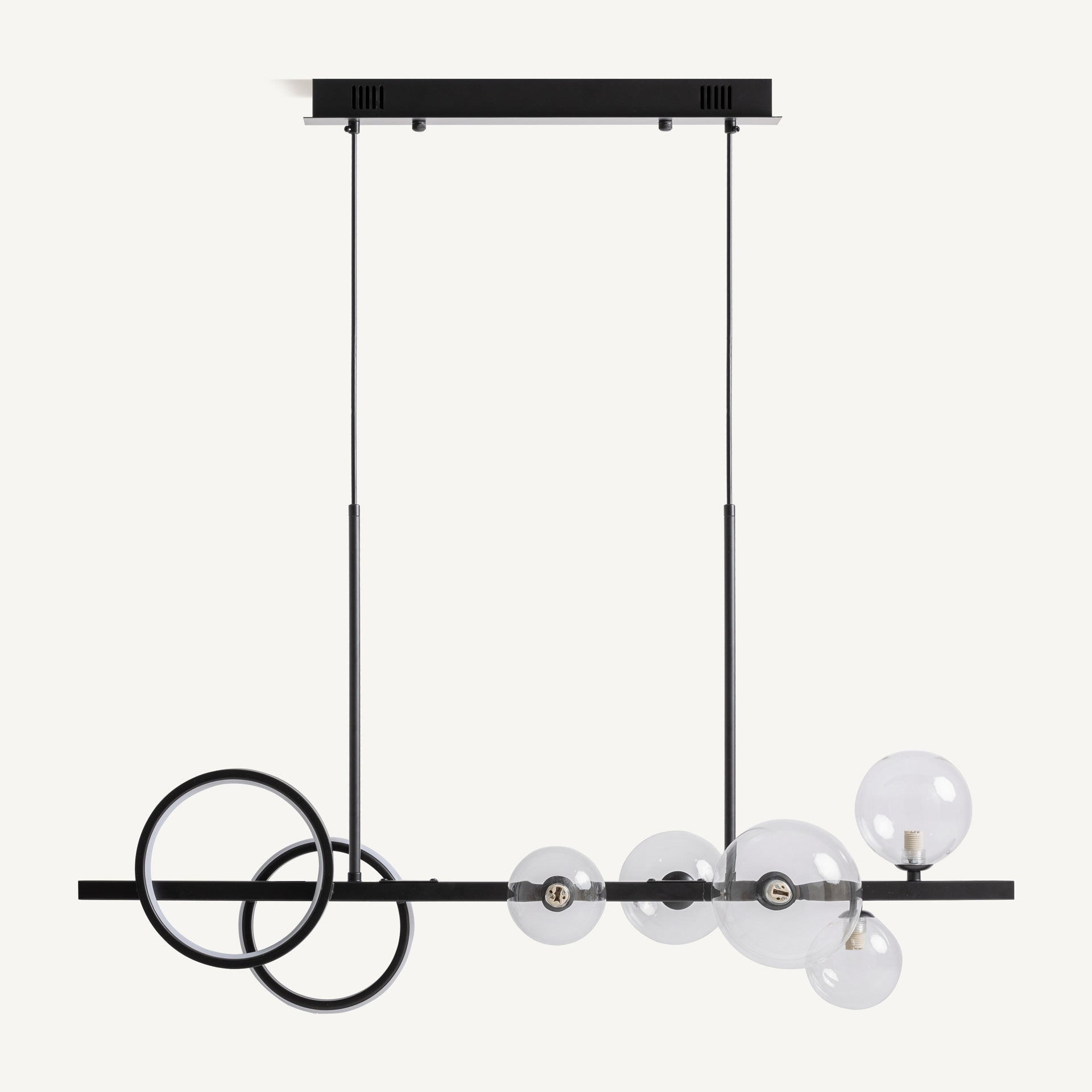 Lustre crystal fumé acier noir | VICAL Daria | REMO-HOME, mobilier design et décoration d'intérieur