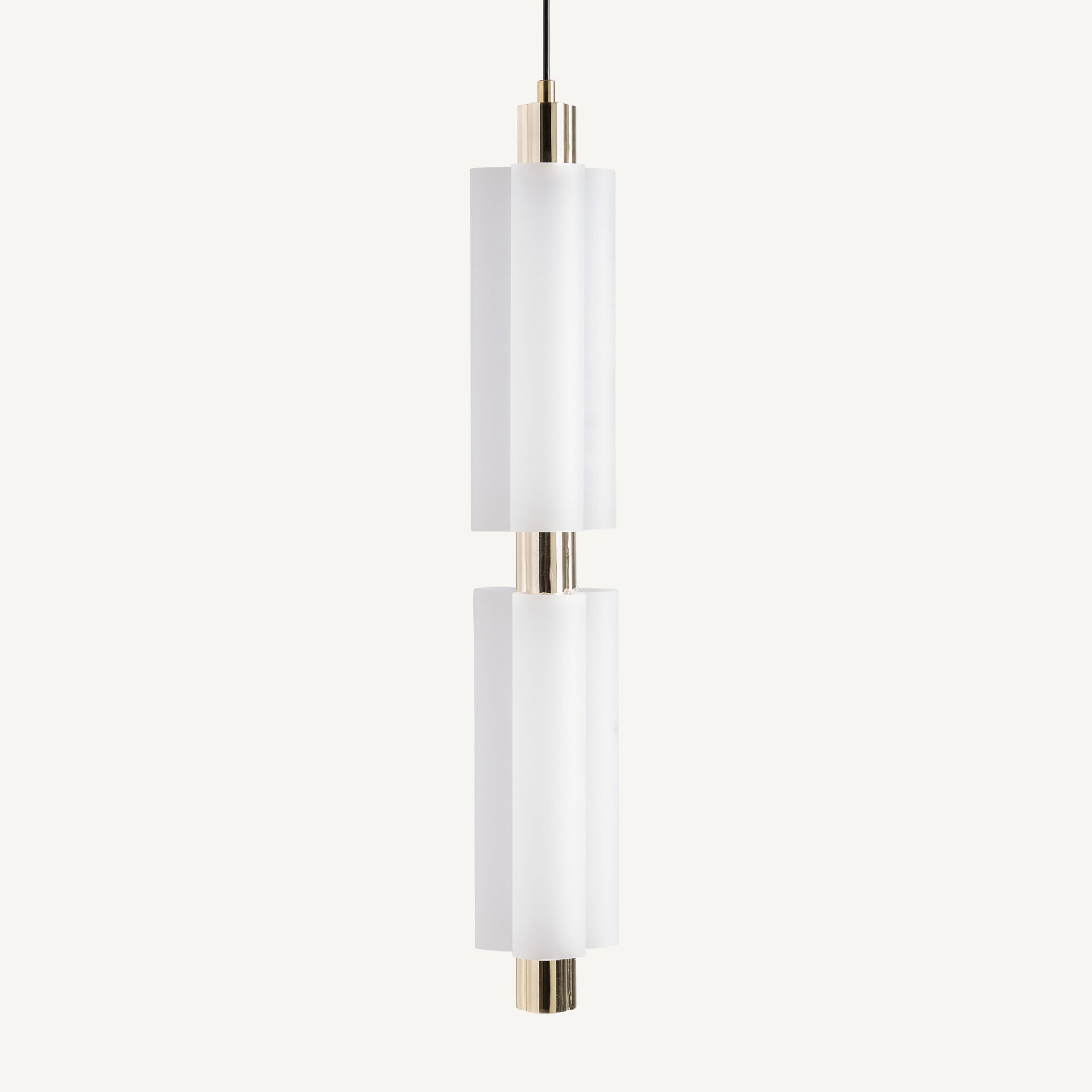 Lustre cylindrique cristal blanc | VICAL Evalene | REMO-HOME, mobilier design et décoration d'intérieur