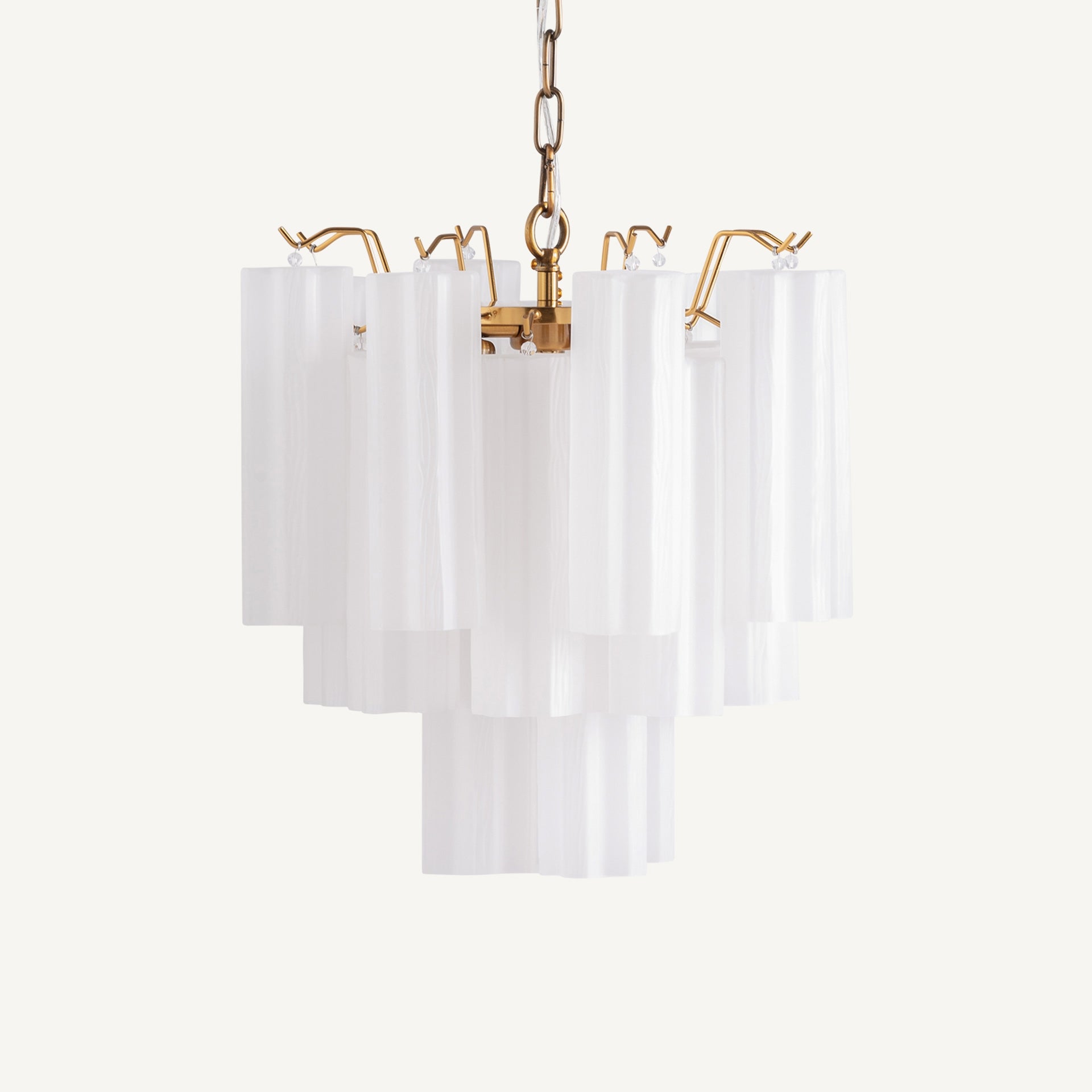 Lustre dôme cristal blanc bronze 42cm | VICAL Palesha | REMO-HOME, mobilier design et décoration d'intérieur