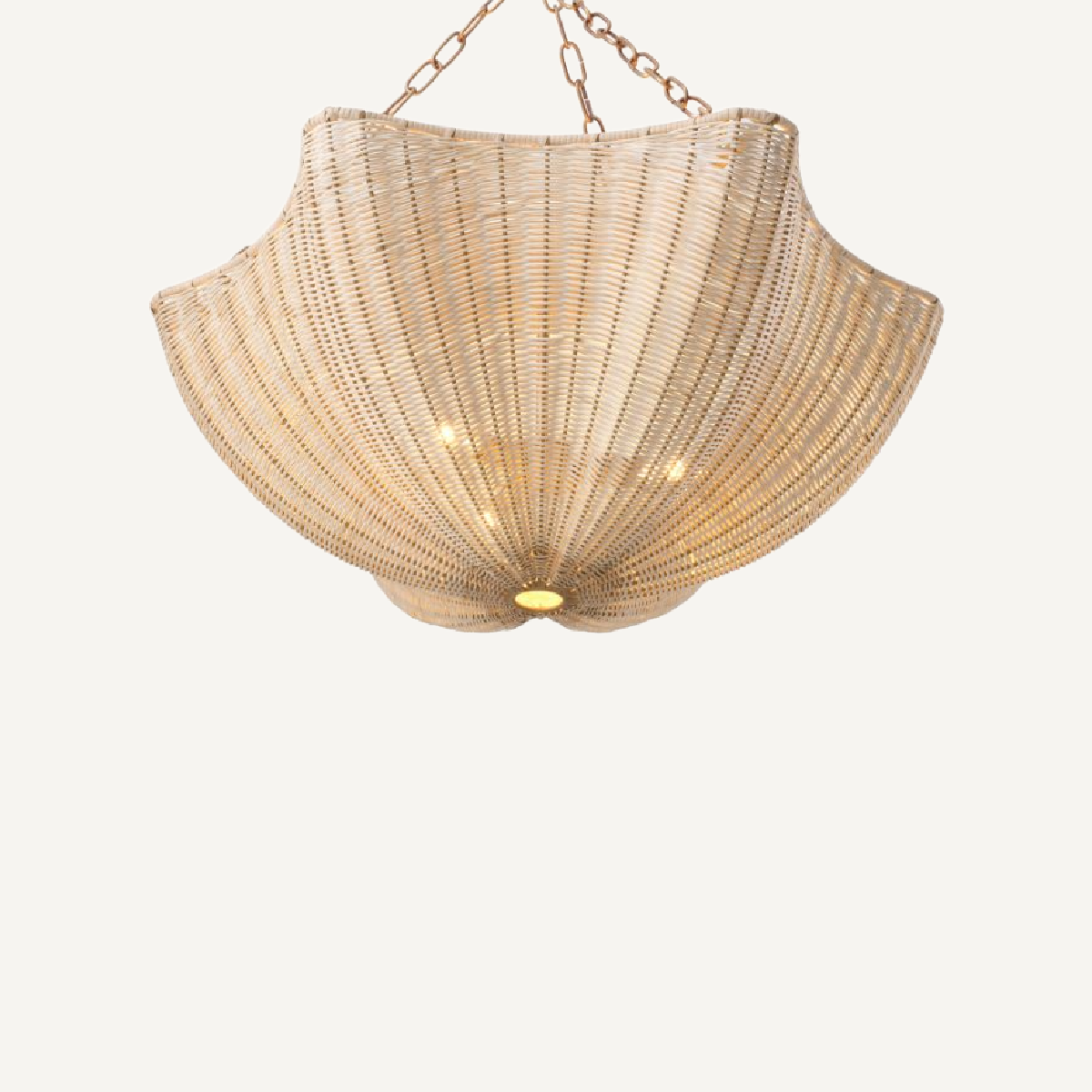 Lustre doré en rotin | Eichholtz Los Palmos | REMO-HOME, mobilier et décoration d'intérieur