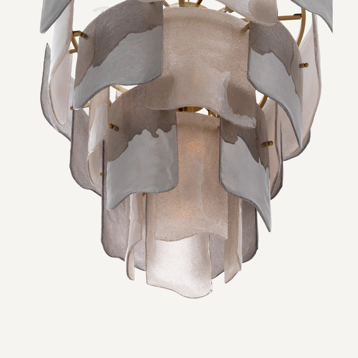 Lustre doré en verre fumé | Eichholtz Asinara S | REMO-HOME, mobilier et décoration d'intérieur