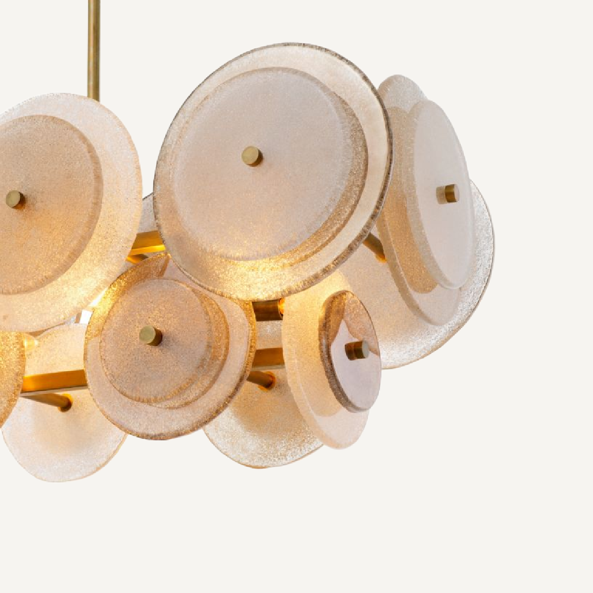 Lustre doré en verre fumé | Eichholtz Hyde | REMO-HOME, mobilier et décoration d'intérieur