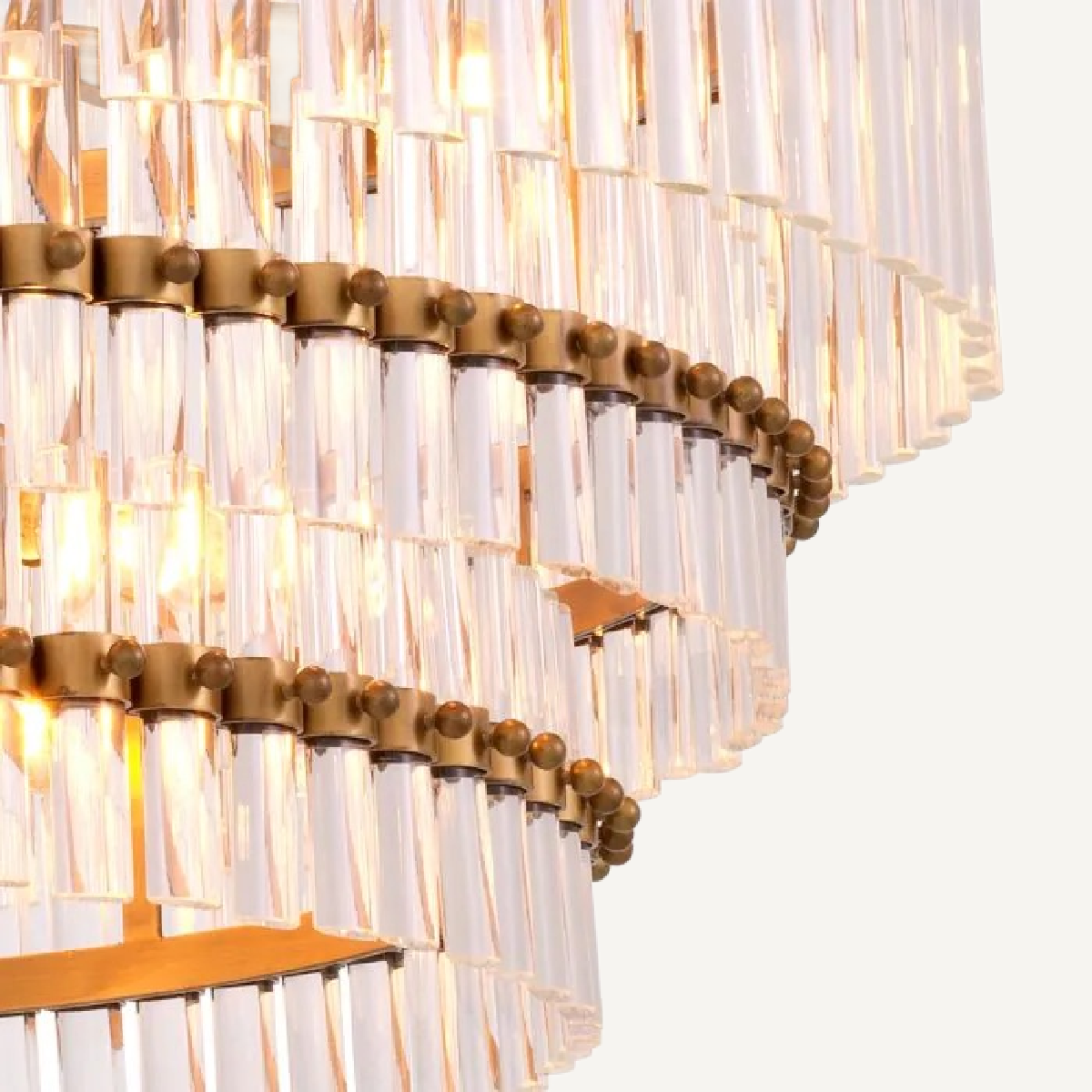 Lustre doré en verre transparent | Eichholtz Scottsdale | REMO-HOME, mobilier et décoration d'intérieur