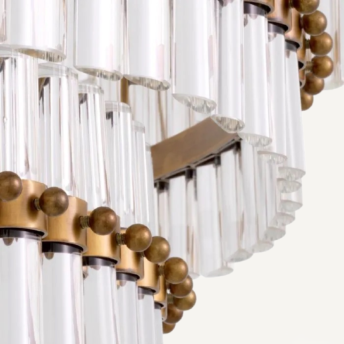 Lustre doré en verre transparent | Eichholtz Scottsdale | REMO-HOME, mobilier et décoration d'intérieur