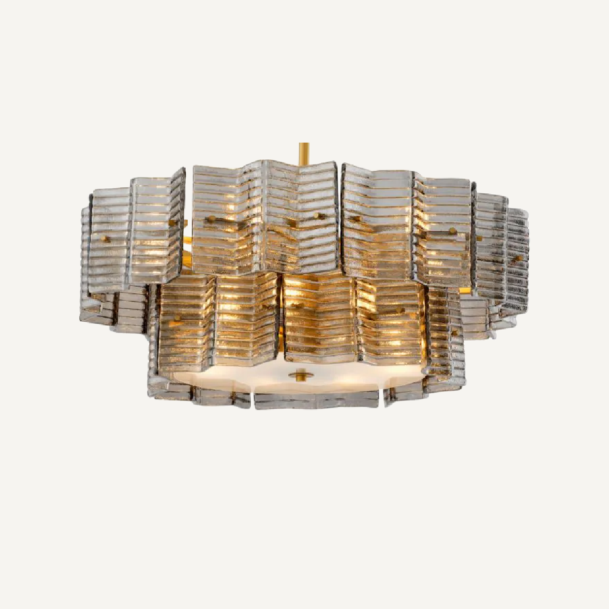 Lustre dorée en verre fumé | Eichholtz Silvano | REMO-HOME, mobilier et décoration d'intérieur