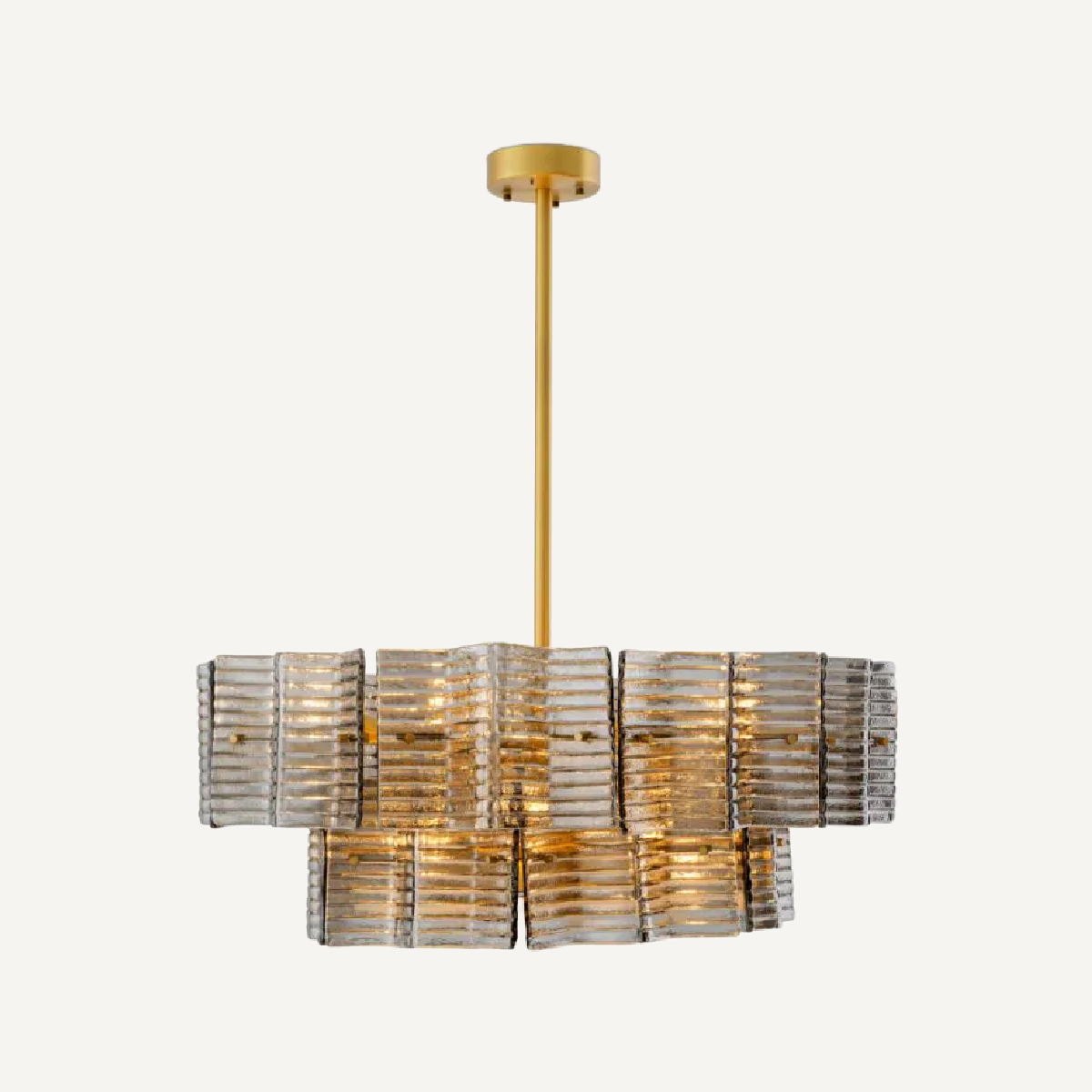Lustre dorée en verre fumé | Eichholtz Silvano | REMO-HOME, mobilier et décoration d'intérieur