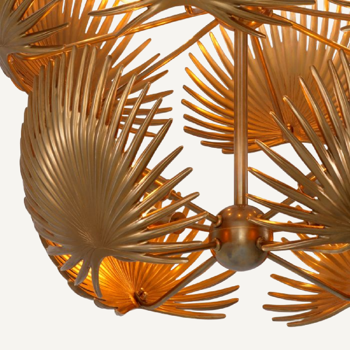 Lustre en laiton | Eichholtz Foliage | REMO-HOME, mobilier et décoration d'intérieur

