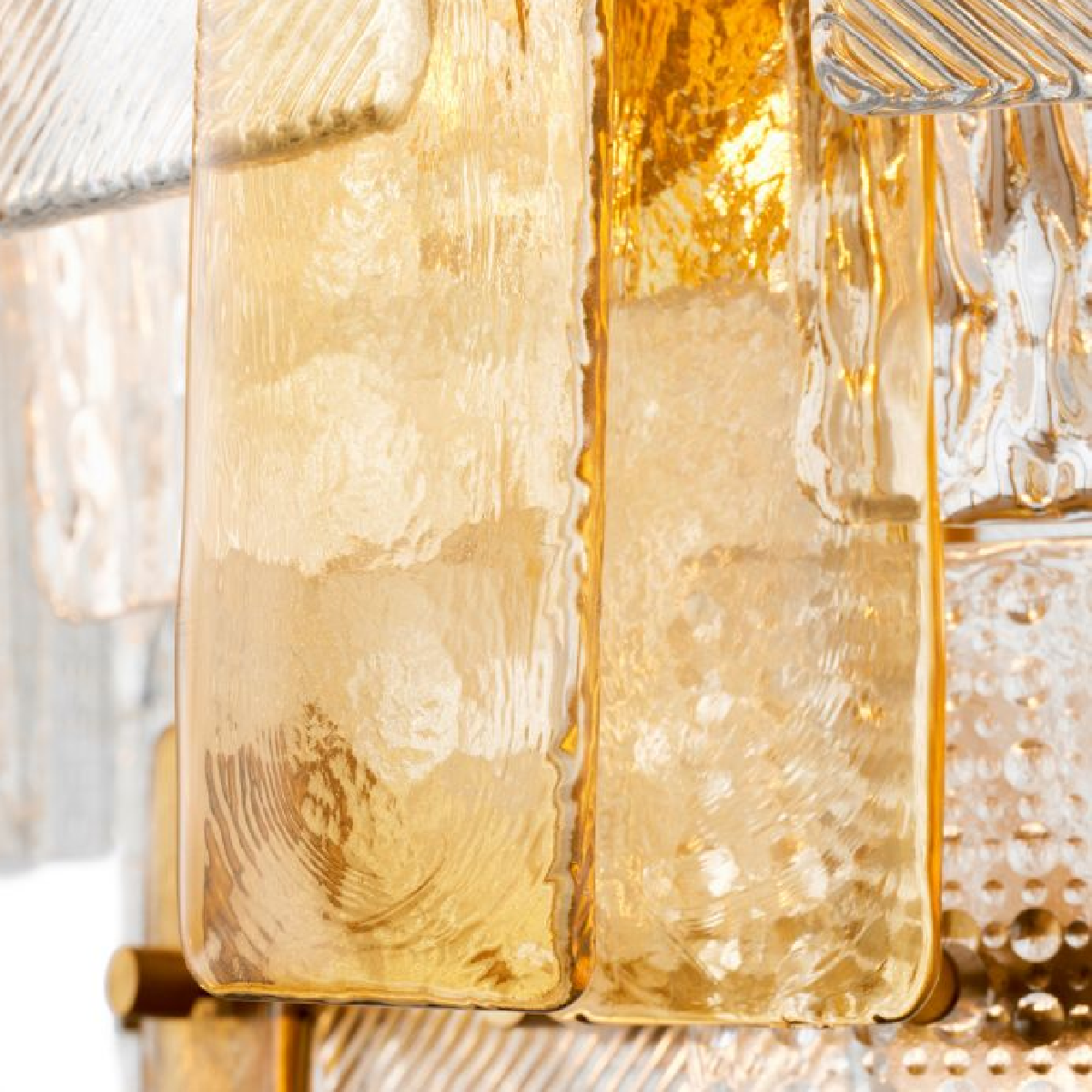 Lustre en laiton et verre texturé | Eichholtz Cassiano | REMO-HOME, mobilier et décoration d'intérieur