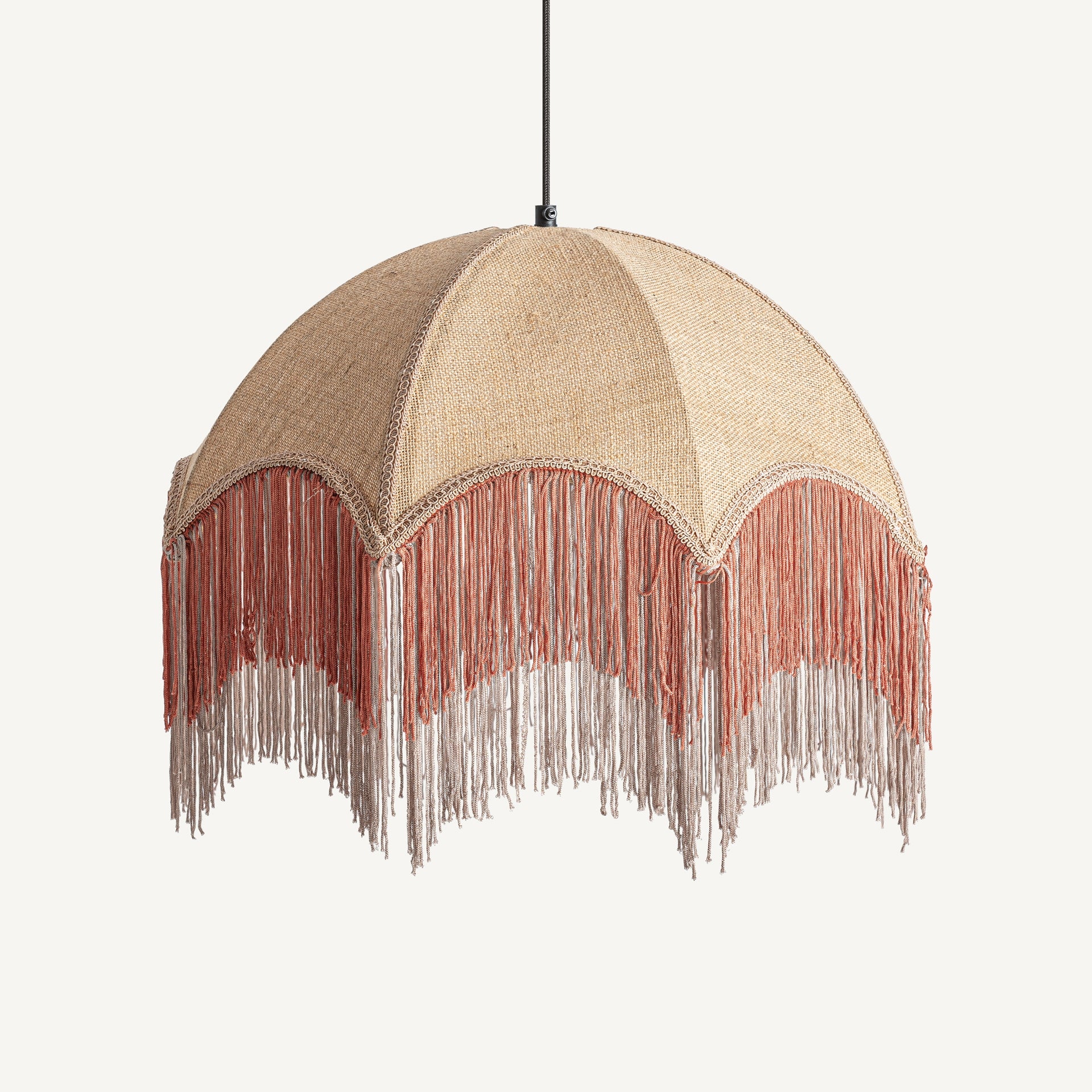 Lustre jute beige acrylique orange | VICAL Sakhsa | REMO-HOME, mobilier design et décoration d'intérieur