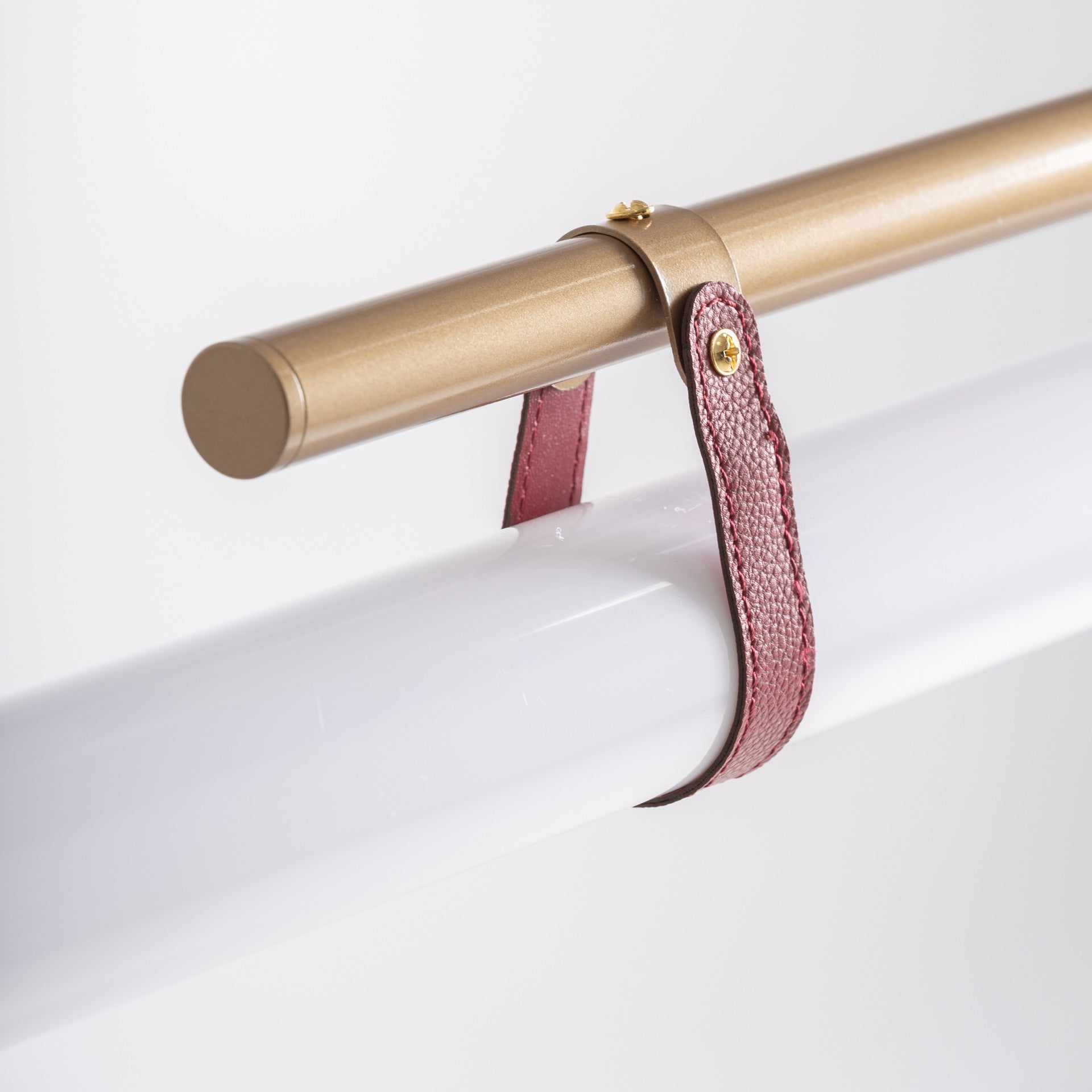 Lustre linéaire cristal fumé et cuir | VICAL Hana | REMO-HOME, mobilier design et décoration d'intérieur