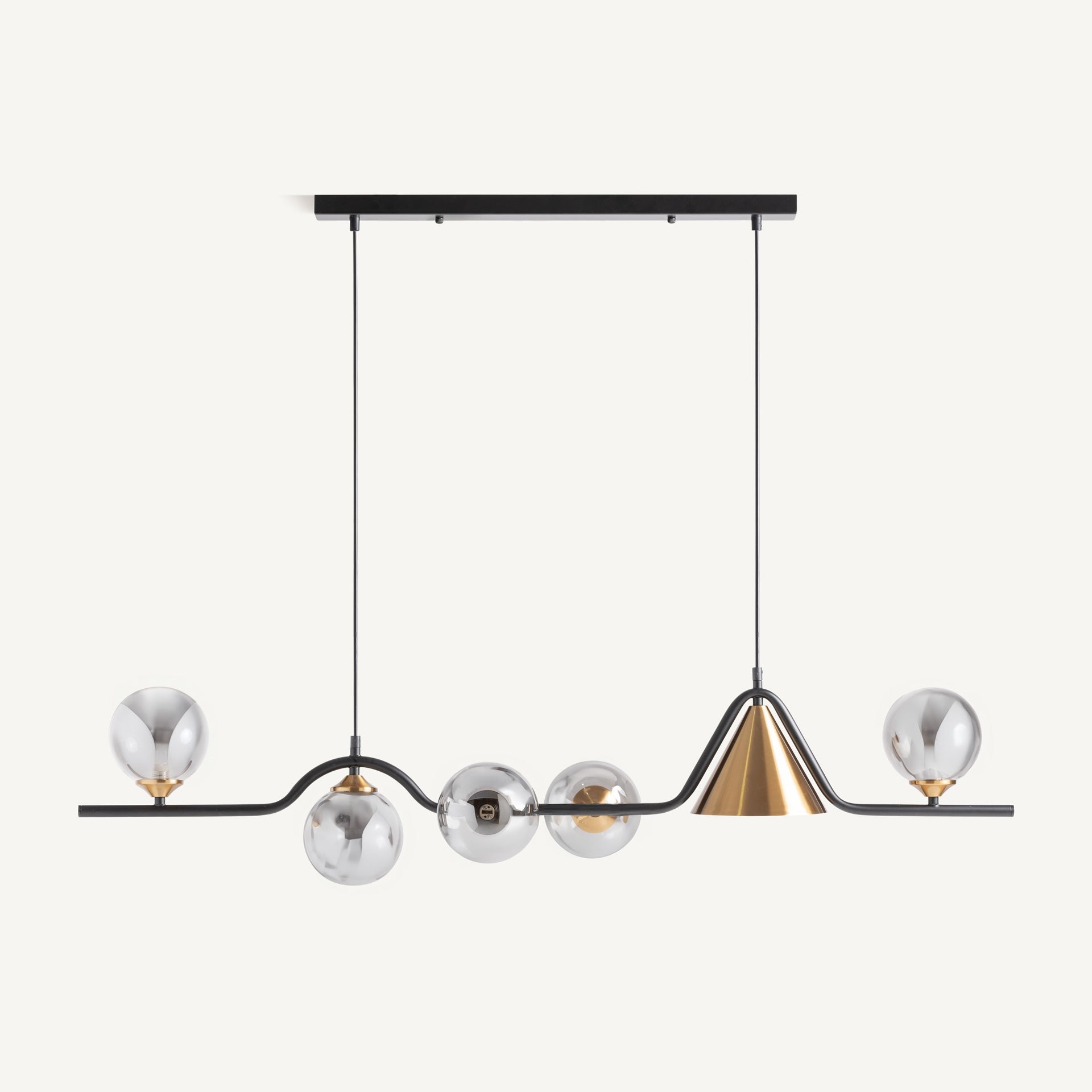 Lustre linéaire noir et cuivre | VICAL Fasha | REMO-HOME, mobilier design et décoration d'intérieur