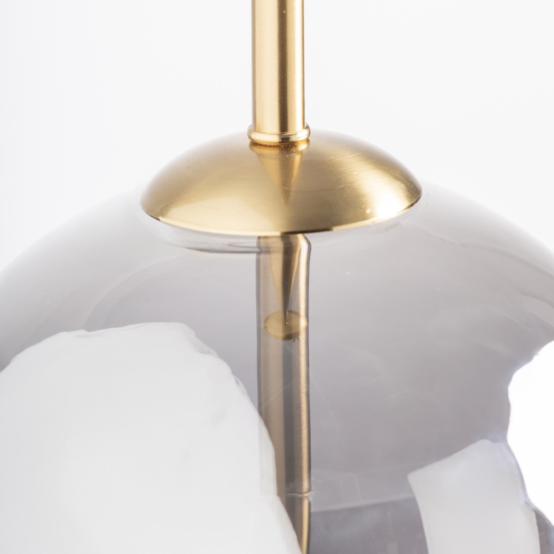 Lustre moderne crystal gris fumé or vieil | VICAL Sahin | REMO-HOME, mobilier design et décoration d'intérieur