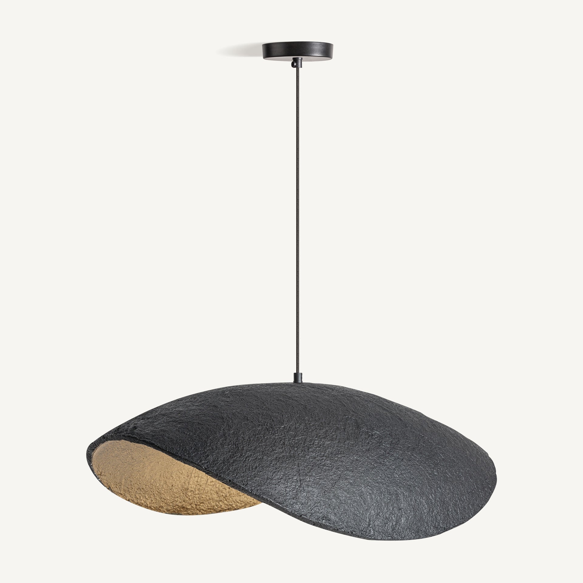 Lustre papier mâché bronze fer noir | VICAL Blake | REMO-HOME, mobilier design et décoration d'intérieur