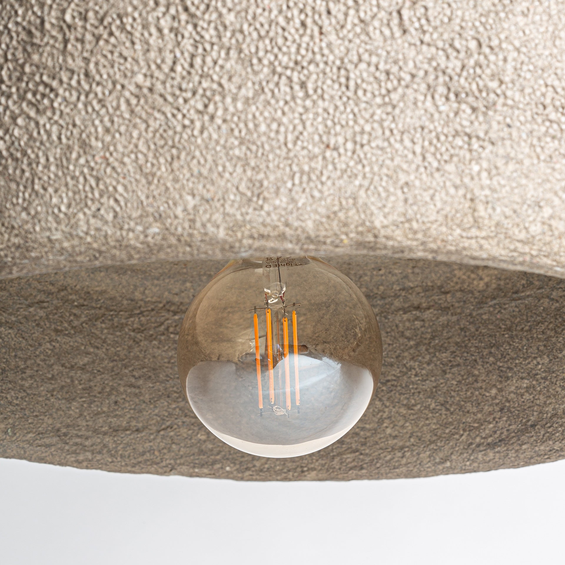 Lustre papier mâché gris contemporain | VICAL Moonle | REMO-HOME, mobilier design et décoration d'intérieur