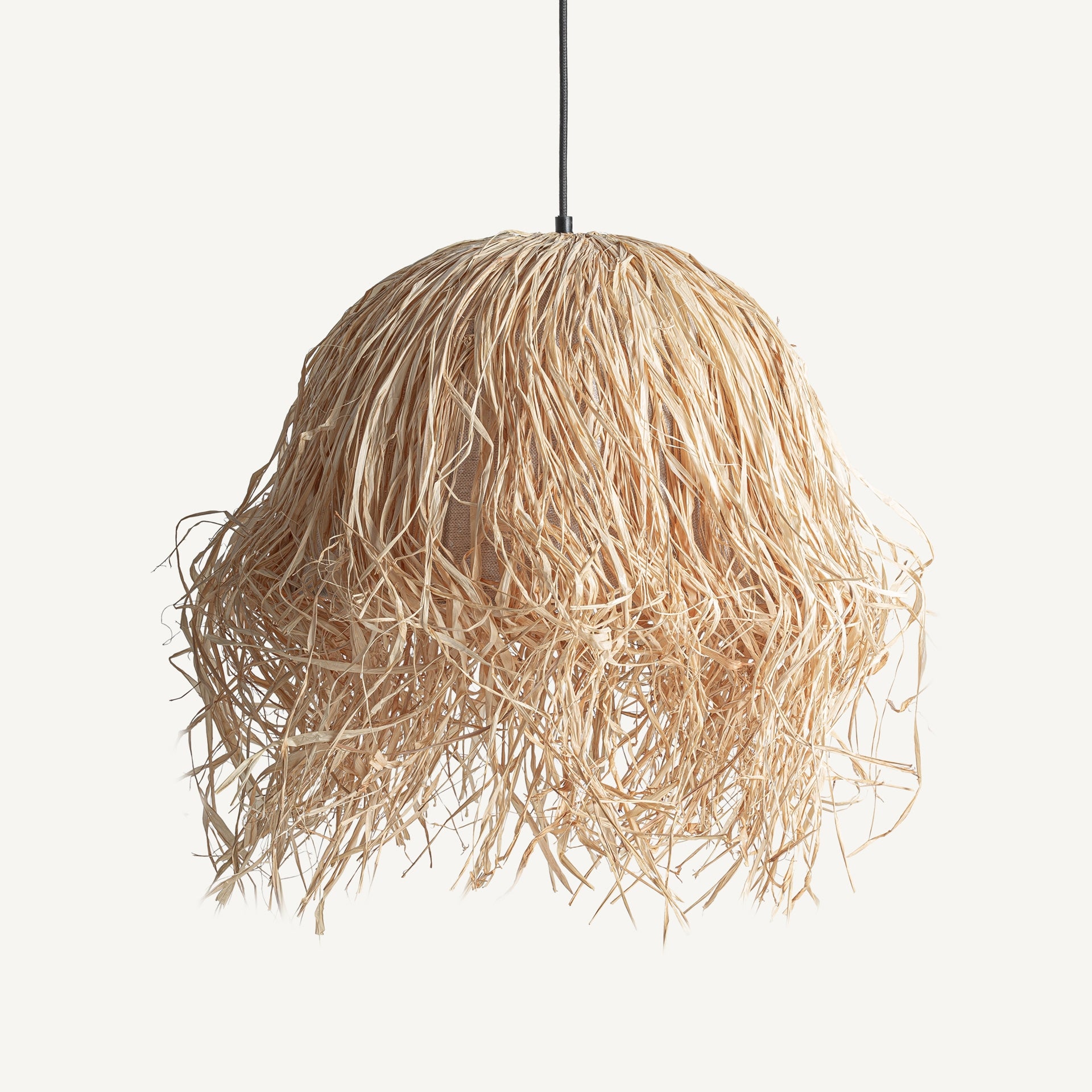 Lustre papier tressé brun clair boho | VICAL Kall | REMO-HOME, mobilier design et décoration d'intérieur