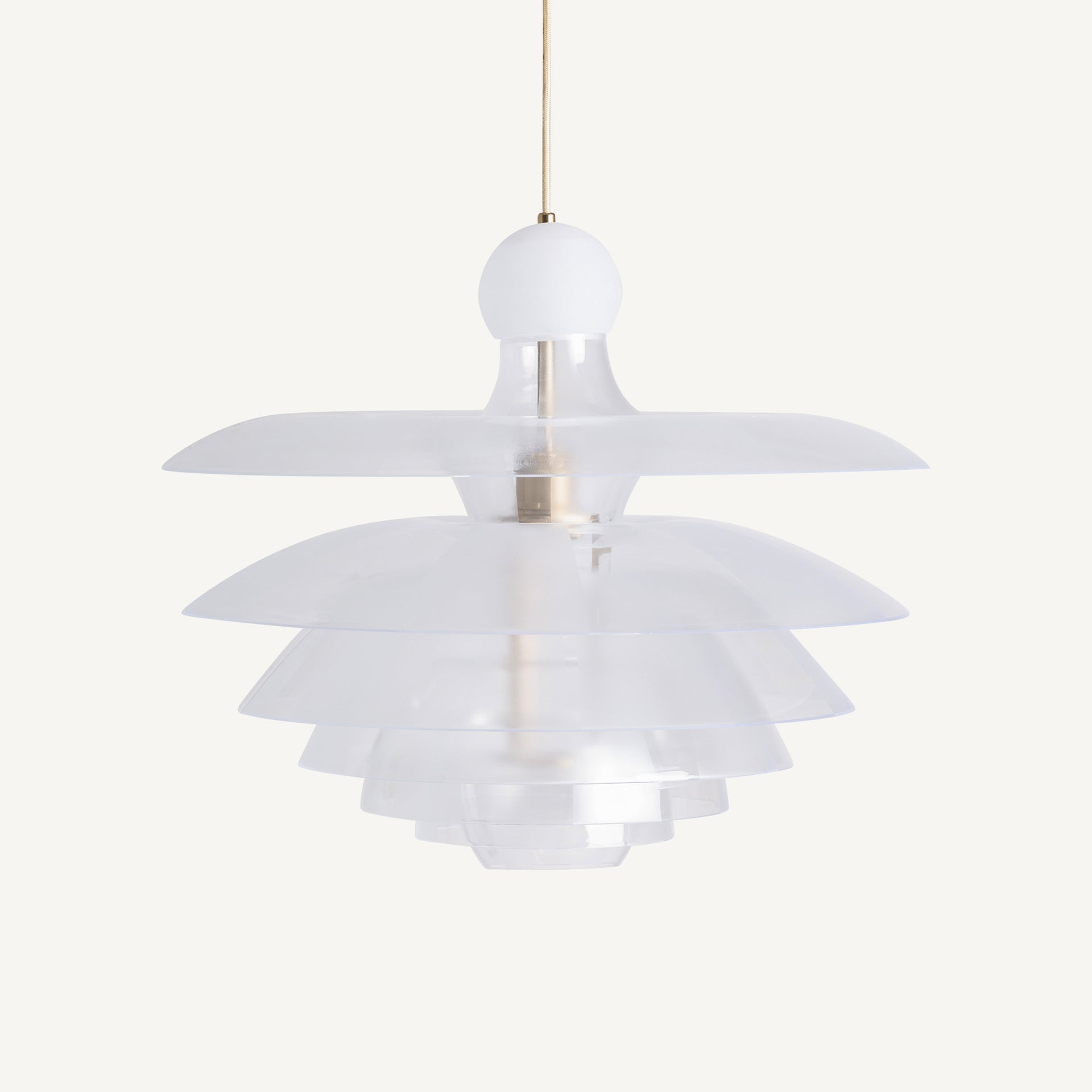 Lustre rond acrylique blanc | VICAL Sasha | REMO-HOME, mobilier design et décoration d'intérieur