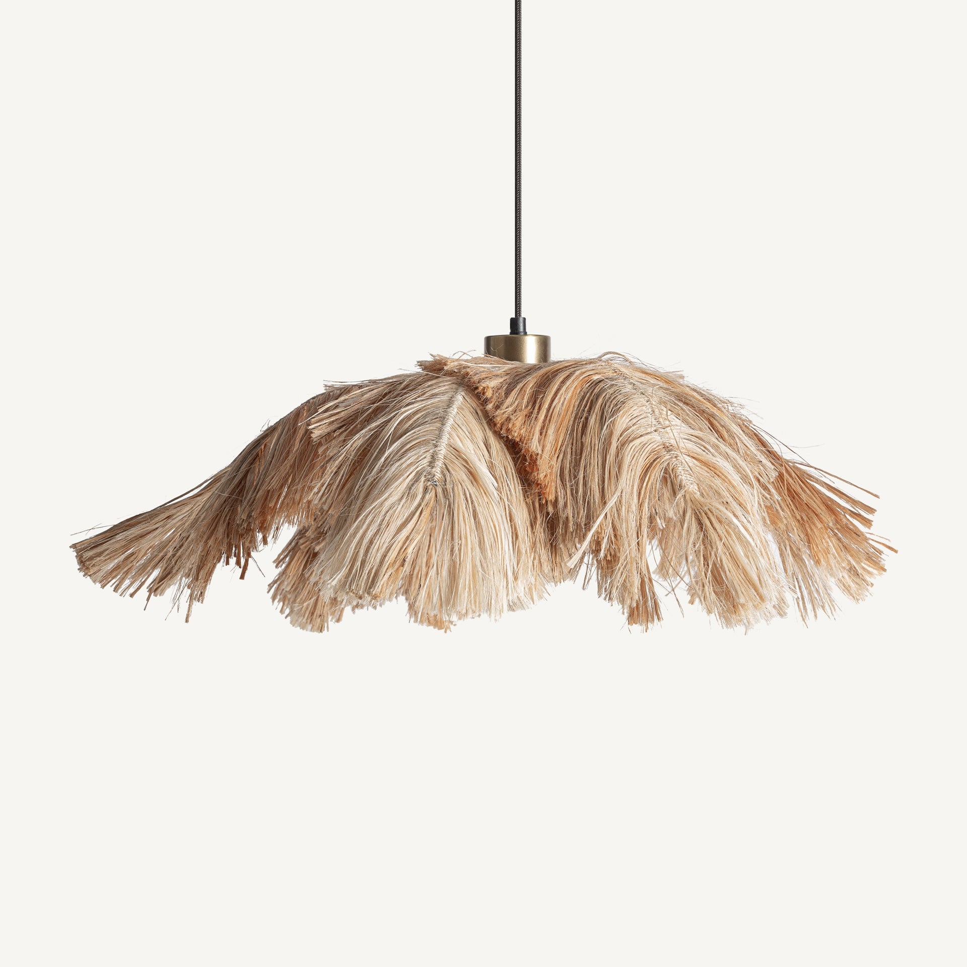 Lustre rotin fibre naturelle beige boho | VICAL Halena | REMO-HOME, mobilier design et décoration d'intérieur