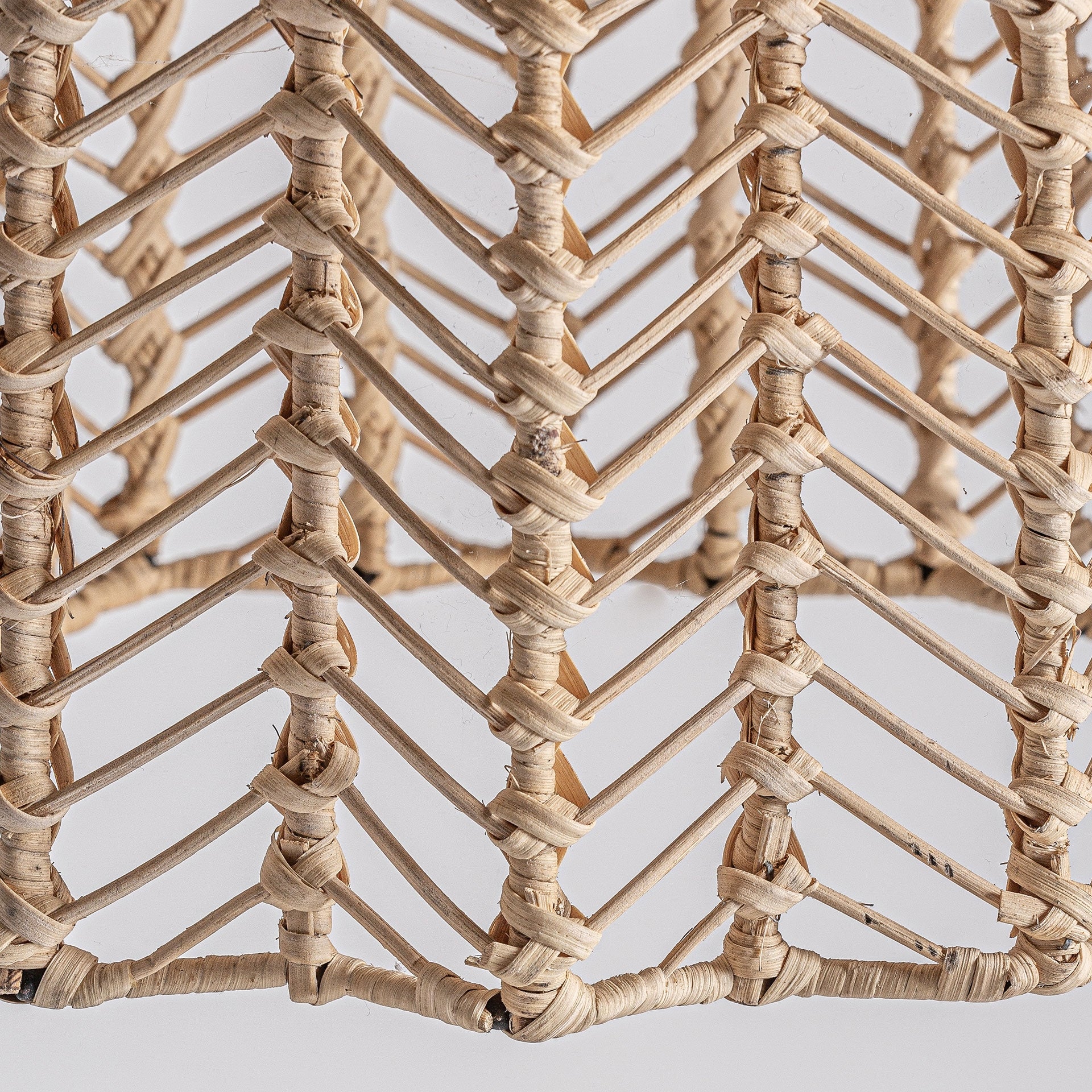 Lustre rotin plissé marron | VICAL  | REMO-HOME, mobilier design et décoration d'intérieur