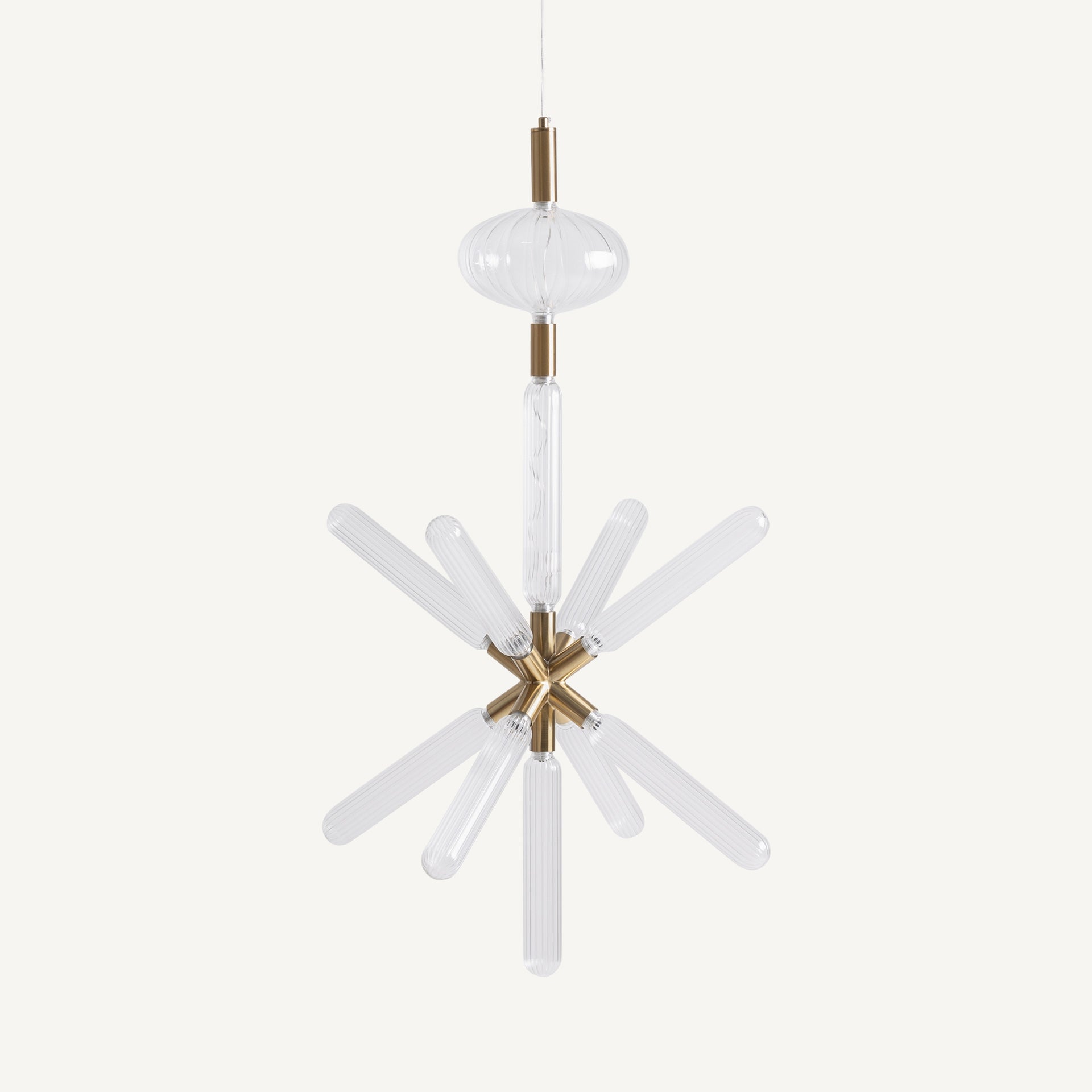 Lustre sculpturale cristal transparent or 92cm | VICAL Cataline | REMO-HOME, mobilier design et décoration d'intérieur