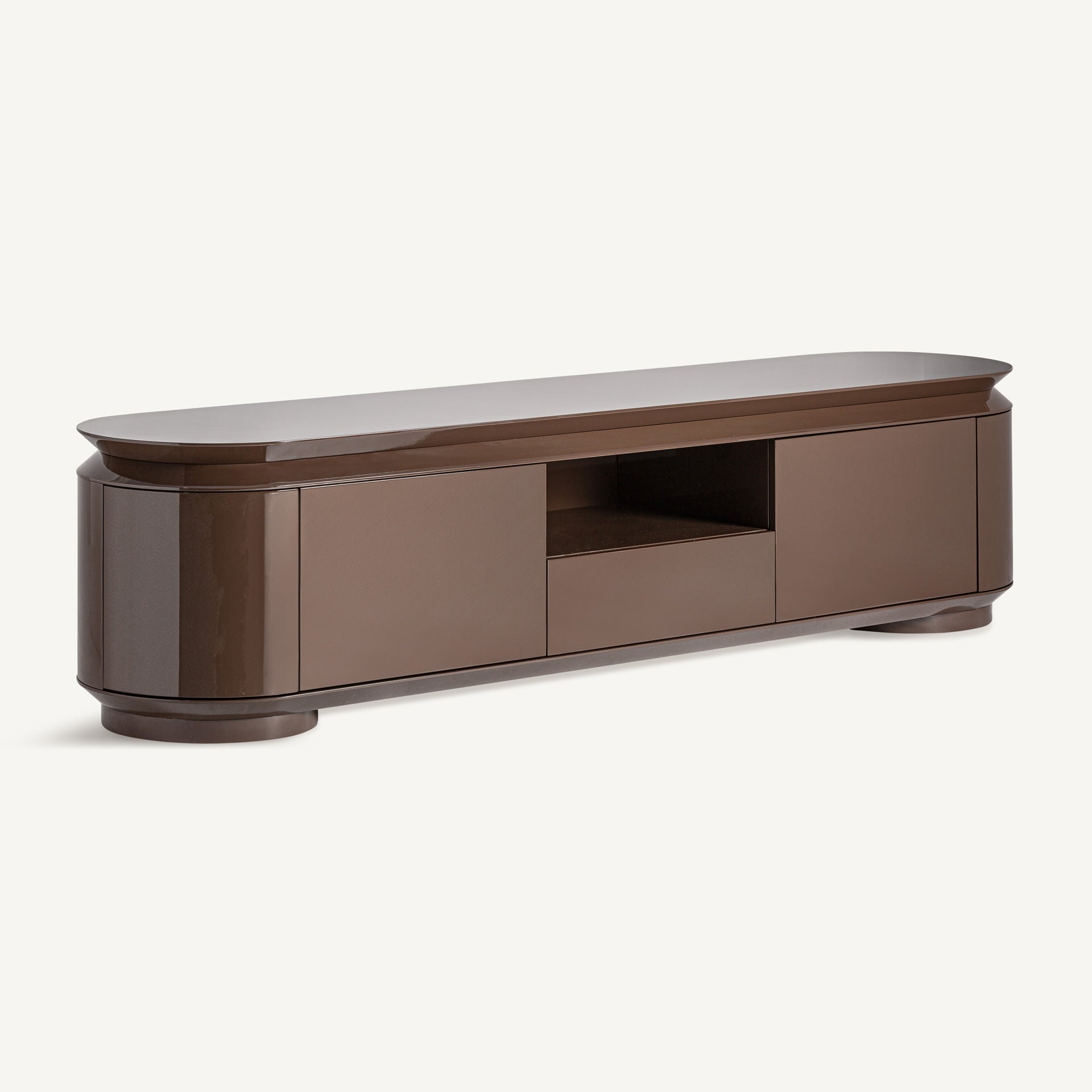 Meuble TV moderne en bois marron| VICAL Trubia | REMO-HOME, mobilier design et décoration d'intérieur