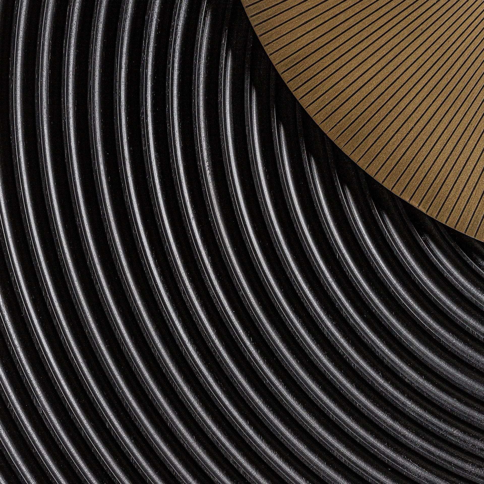 Meuble bar Art Deco en bois de manguier noir | VICAL Dobeln | REMO-HOME