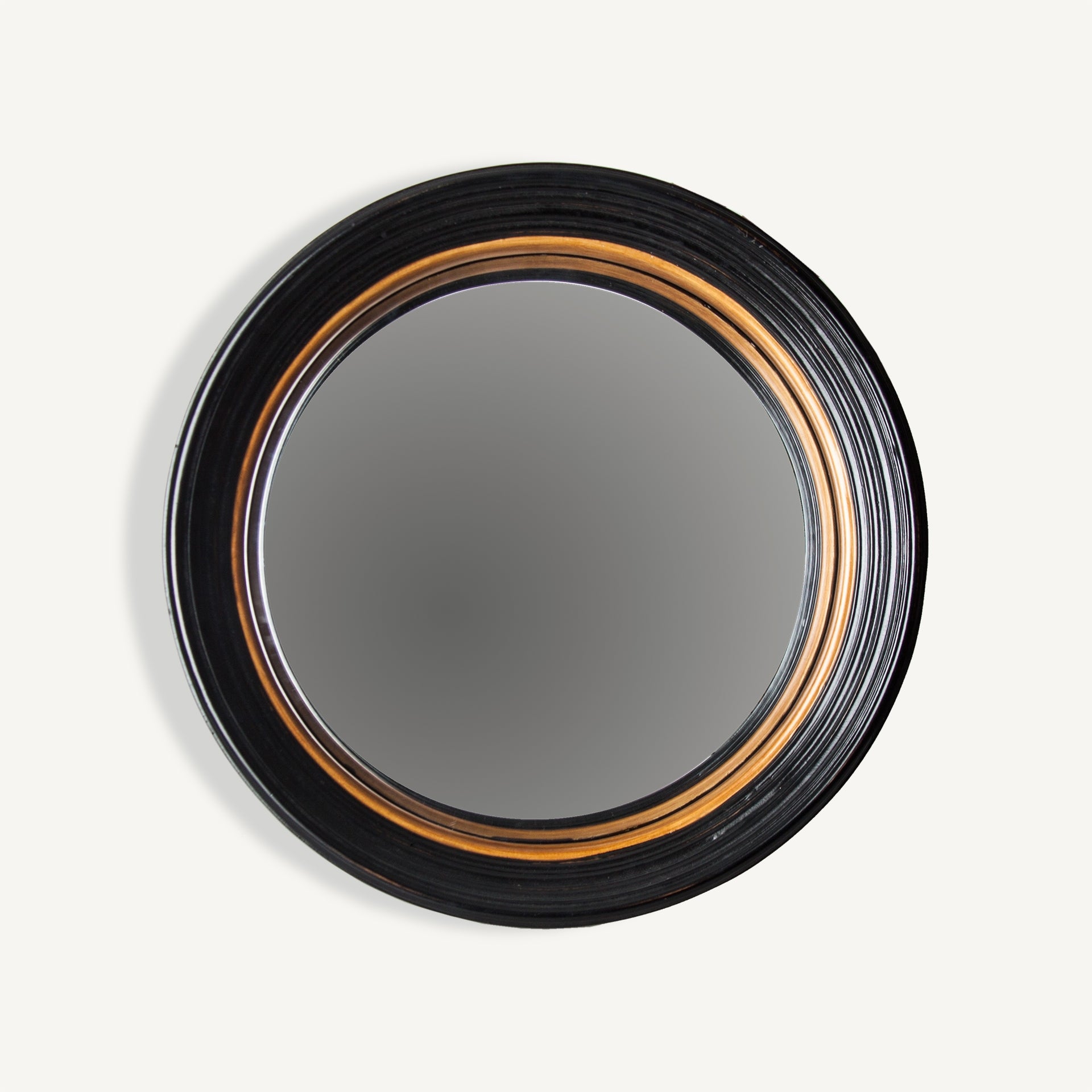 Miroir art déco résine noire et or 54cm | VICAL Haner | REMO-HOME, mobilier design et décoration d'intérieur