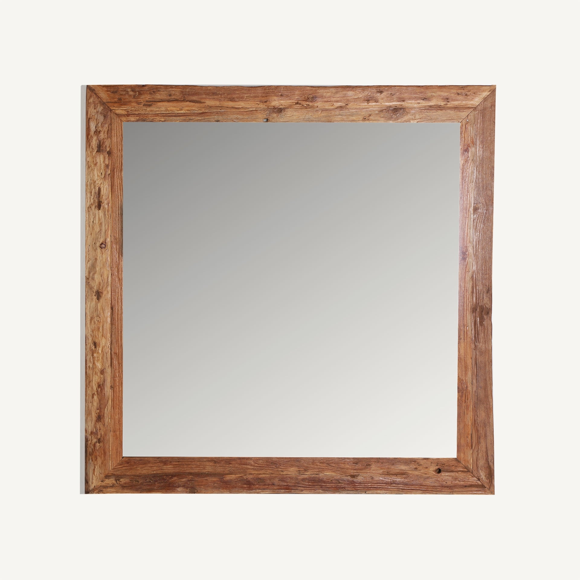 Miroir cadre teck massif marron vieilli | VICAL LUX | REMO-HOME, mobilier design et décoration d'intérieur