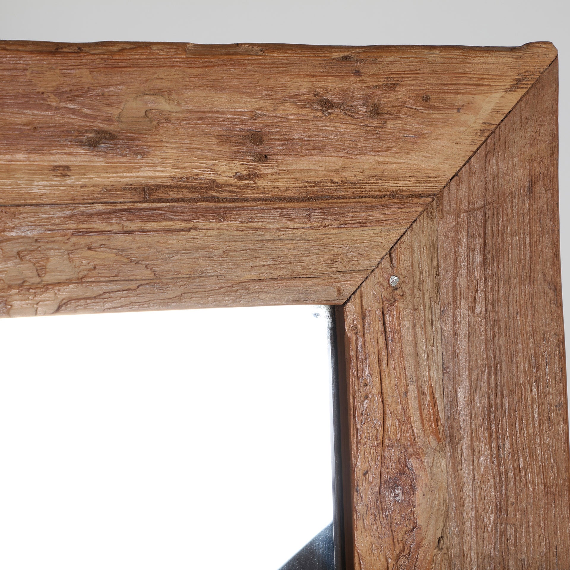 Miroir cadre teck massif marron vieilli | VICAL LUX | REMO-HOME, mobilier design et décoration d'intérieur