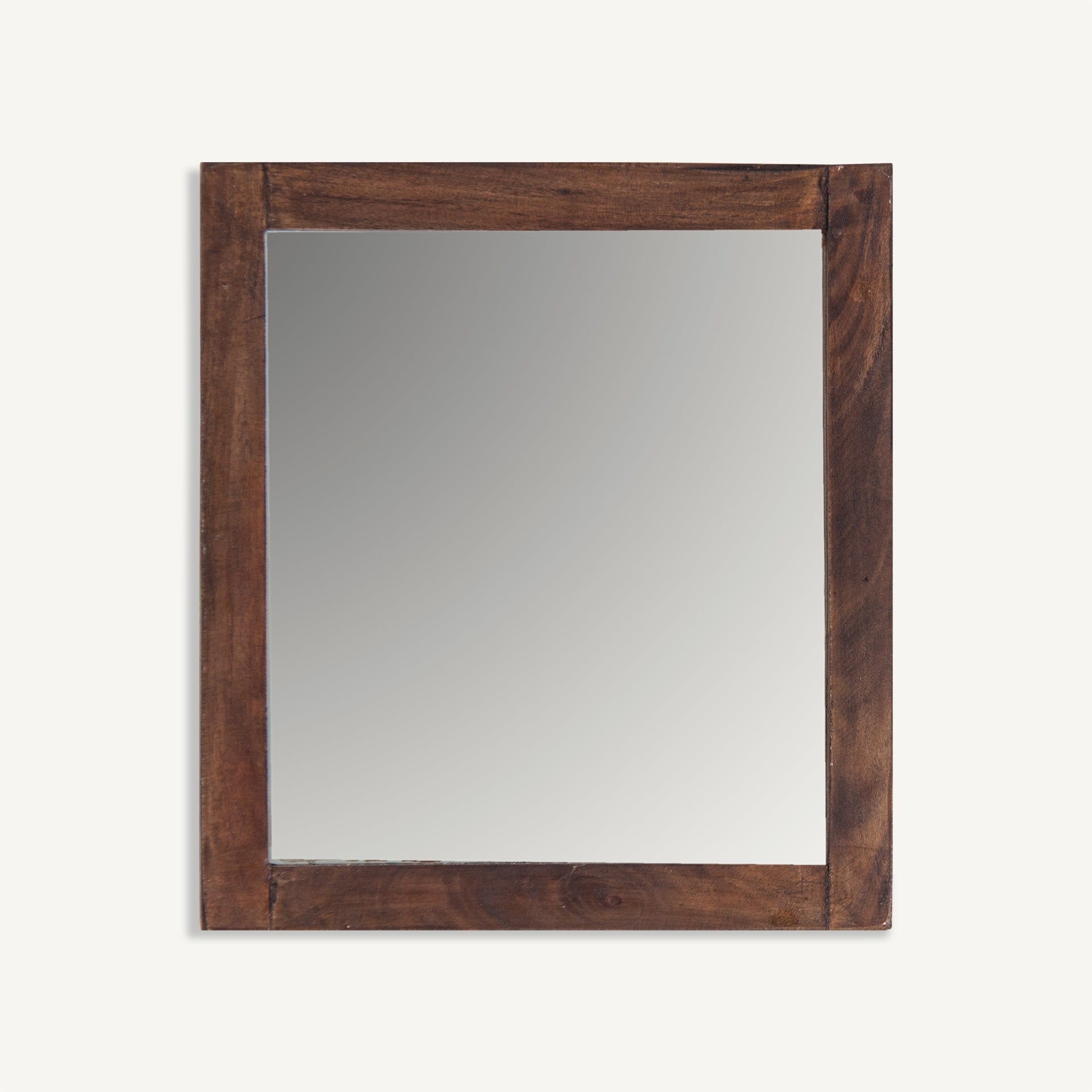 Miroir carré acajou bois vieilli brun | VICAL Meyre | REMO-HOME, mobilier design et décoration d'intérieur