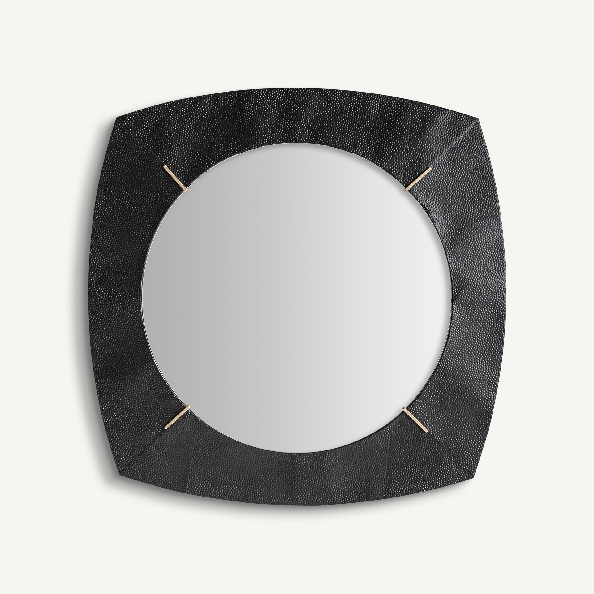 Miroir carré design art déco fer noir | VICAL Murren | REMO-HOME, mobilier design et décoration d'intérieur