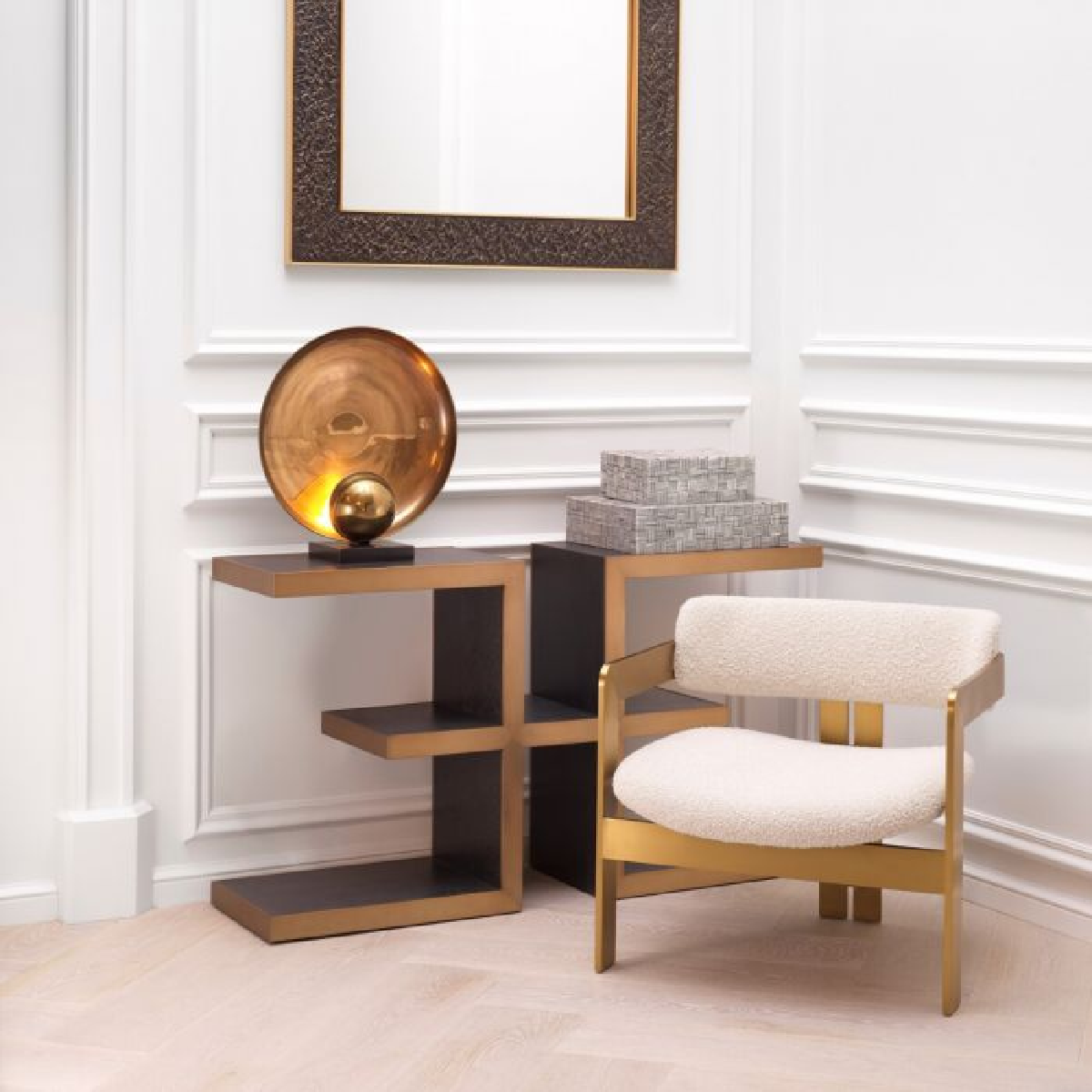 Miroir carré en bronze | Eichholtz Risto | REMO-HOME, mobilier et décoration d'intérieur