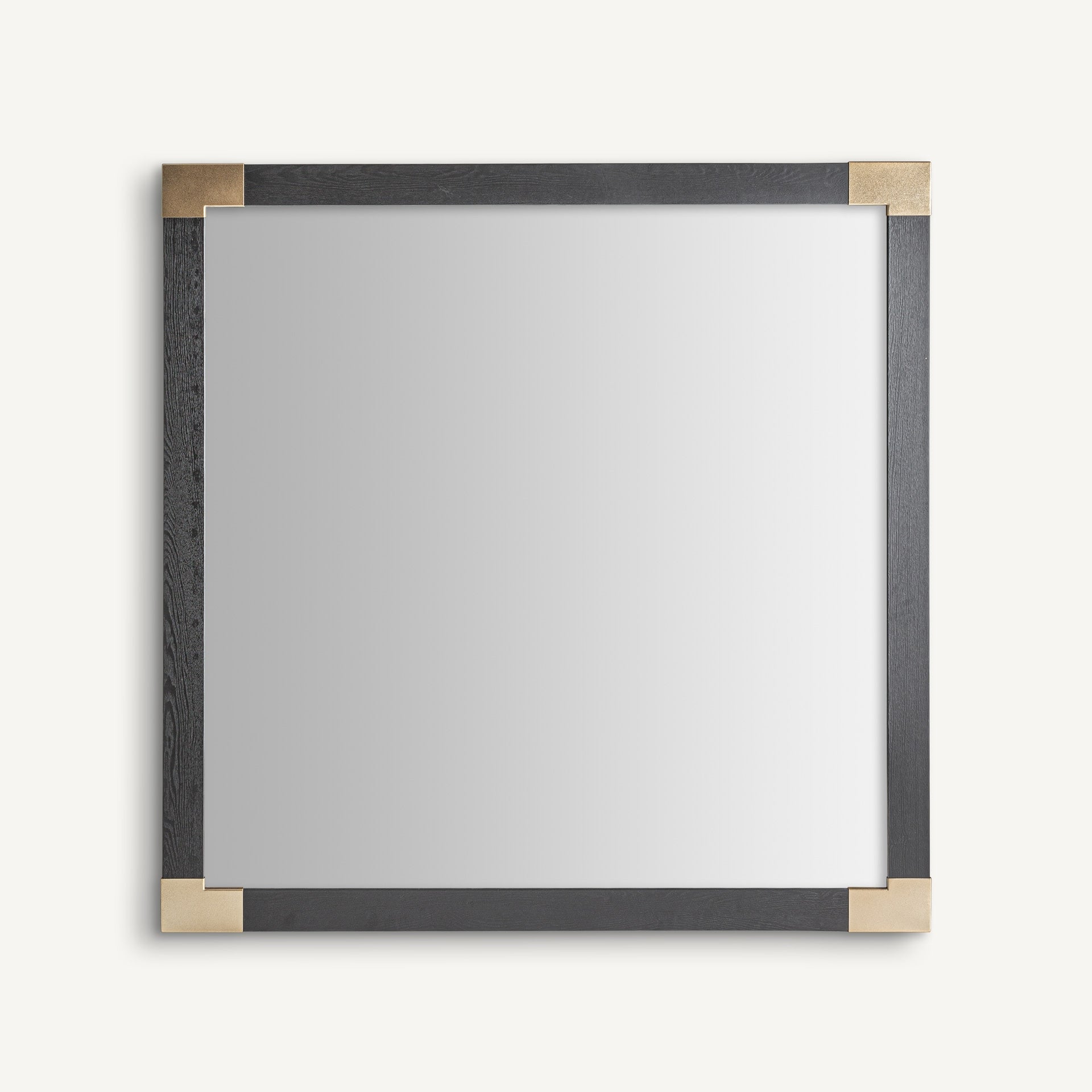 Miroir carré moderne frêne noir et doré | VICAL Delmont | REMO-HOME, mobilier design et décoration d'intérieur