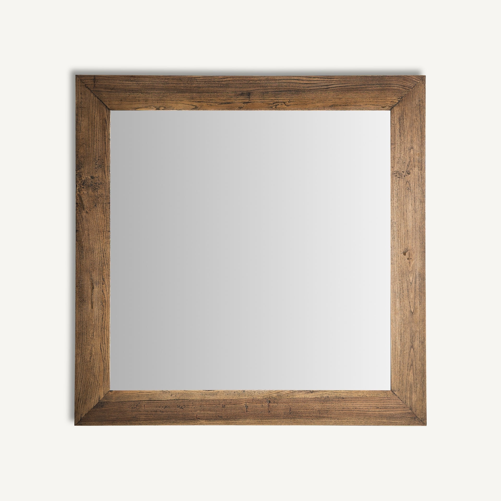 Miroir carré rustique bois d'orme naturel | VICAL Norvik | REMO-HOME, mobilier design et décoration d'intérieur