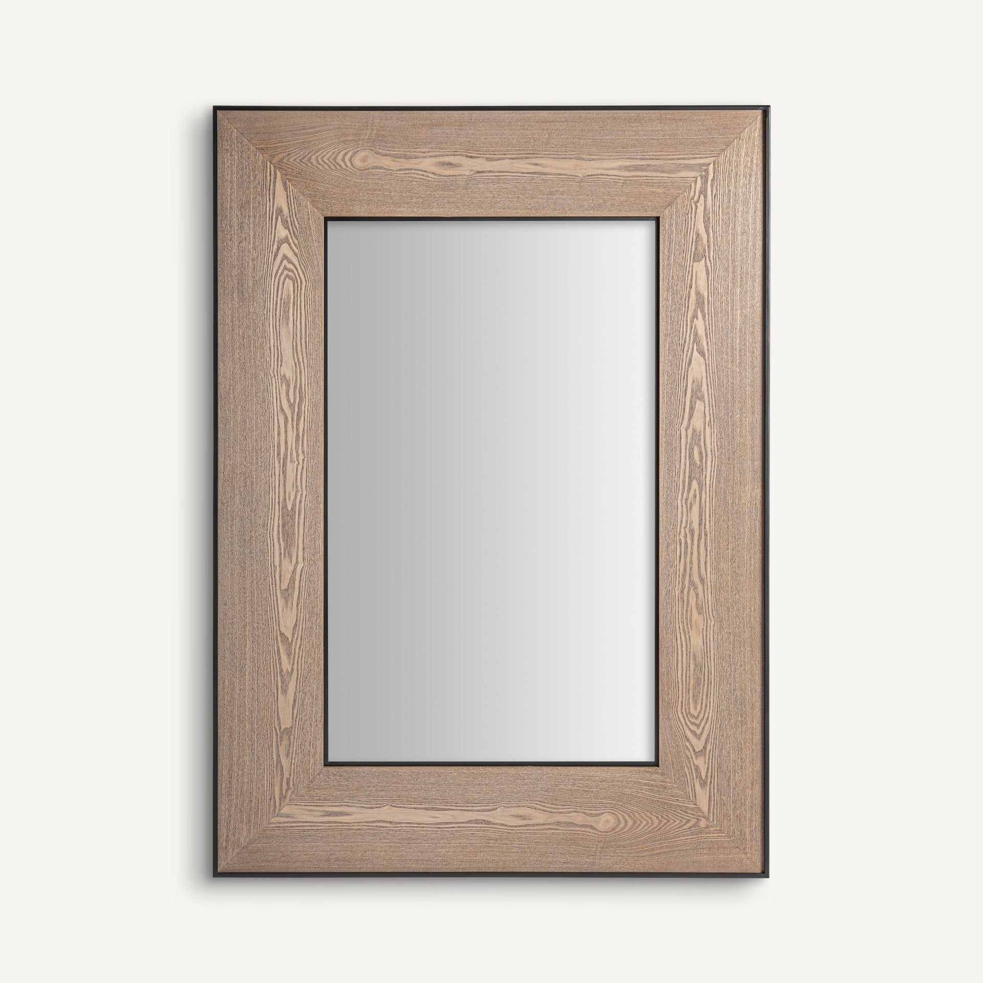Miroir mural contemporain en frêne marron clair| VICAL Lugano | REMO-HOME, mobilier design et décoration d'intérieur