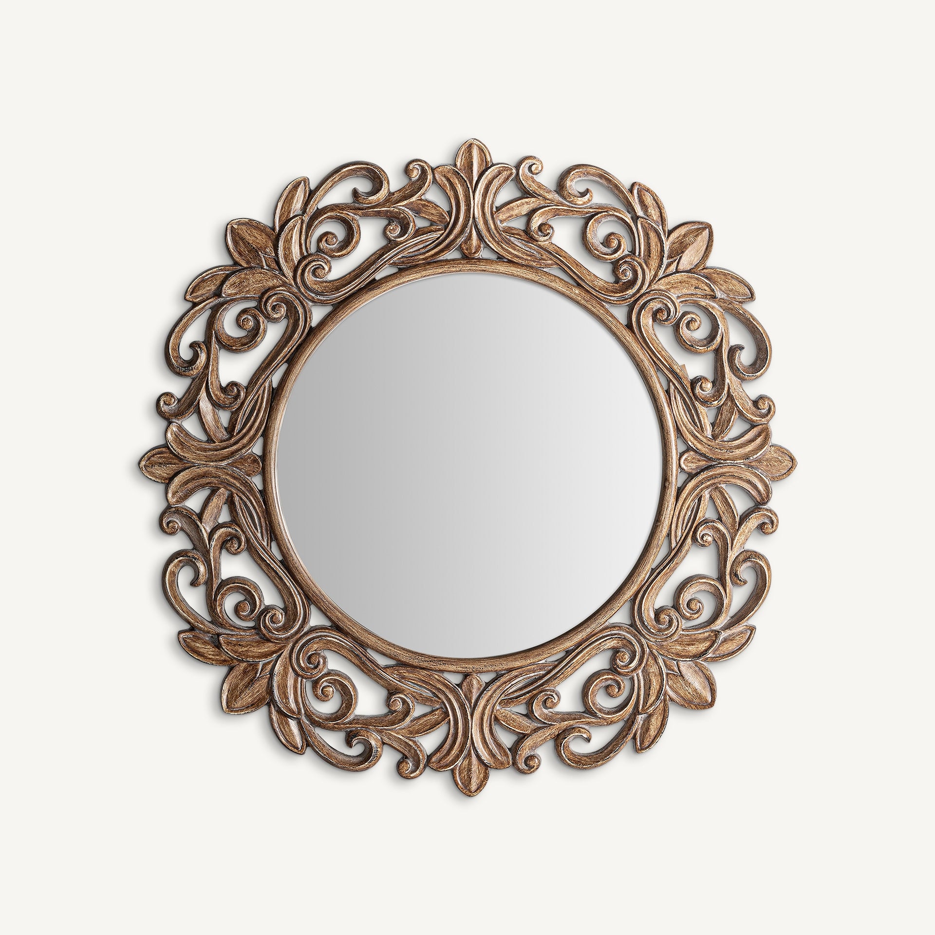 Miroir ornemental en résine marron | VICAL Blahe | REMO-HOME