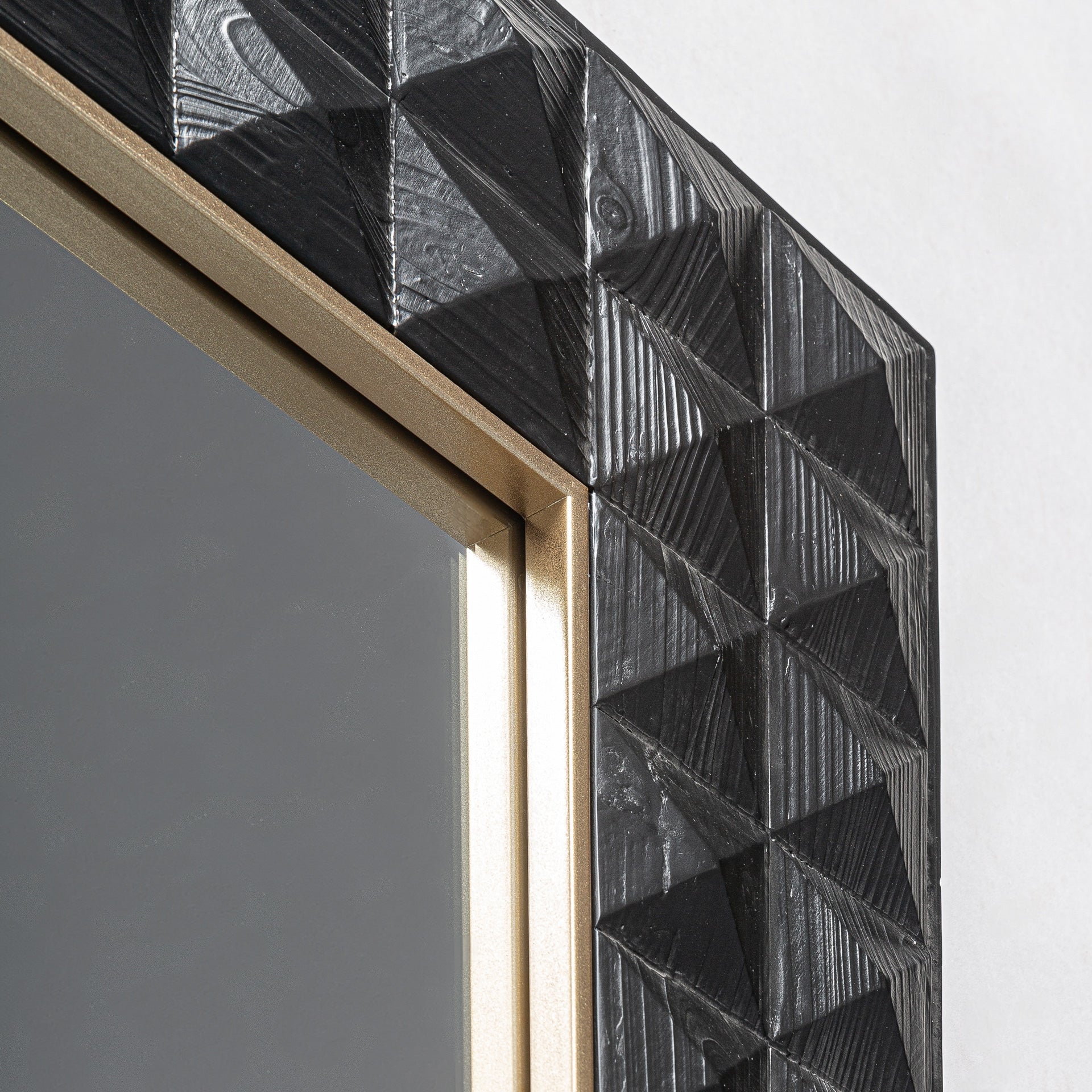 Miroir panoramique frêne noir doré | VICAL Morzine | REMO-HOME, mobilier design et décoration d'intérieur