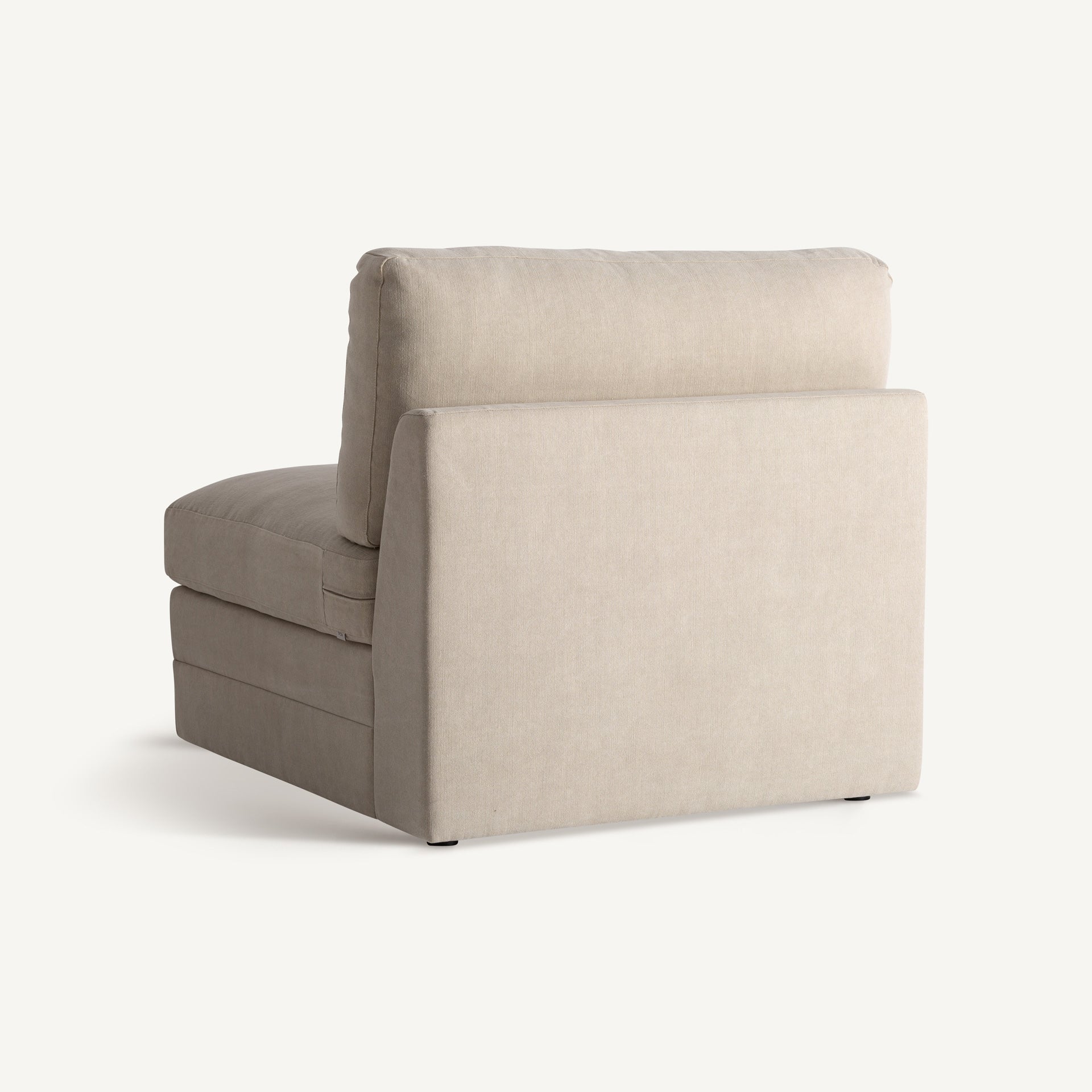 Module canapé central en polyester taupe | VICAL Otley | REMO-HOME, mobilier design et décoration d'intérieur