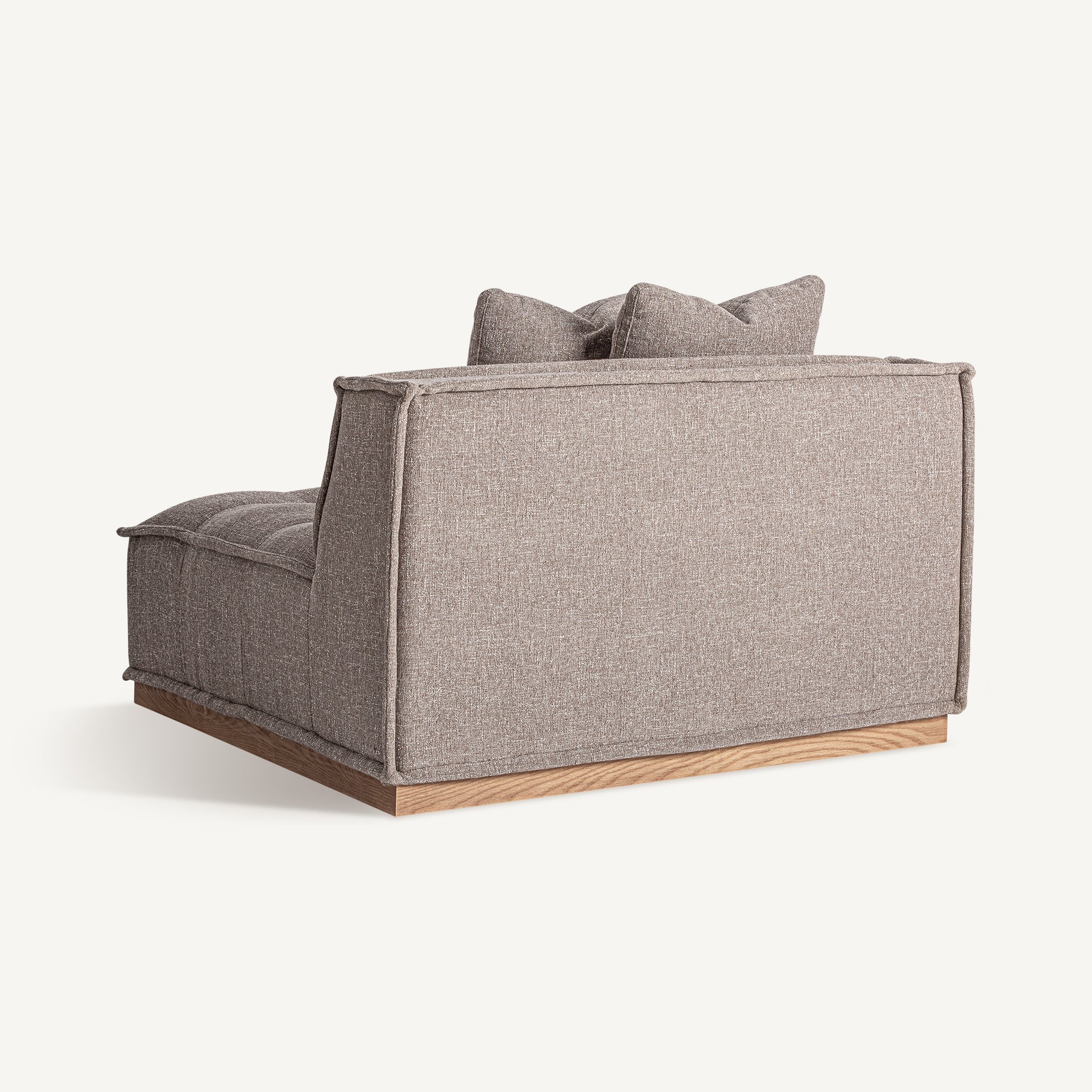 Module canapé central tissu brun moucheté | VICAL Aspach | REMO-HOME, mobilier design et décoration d'intérieur