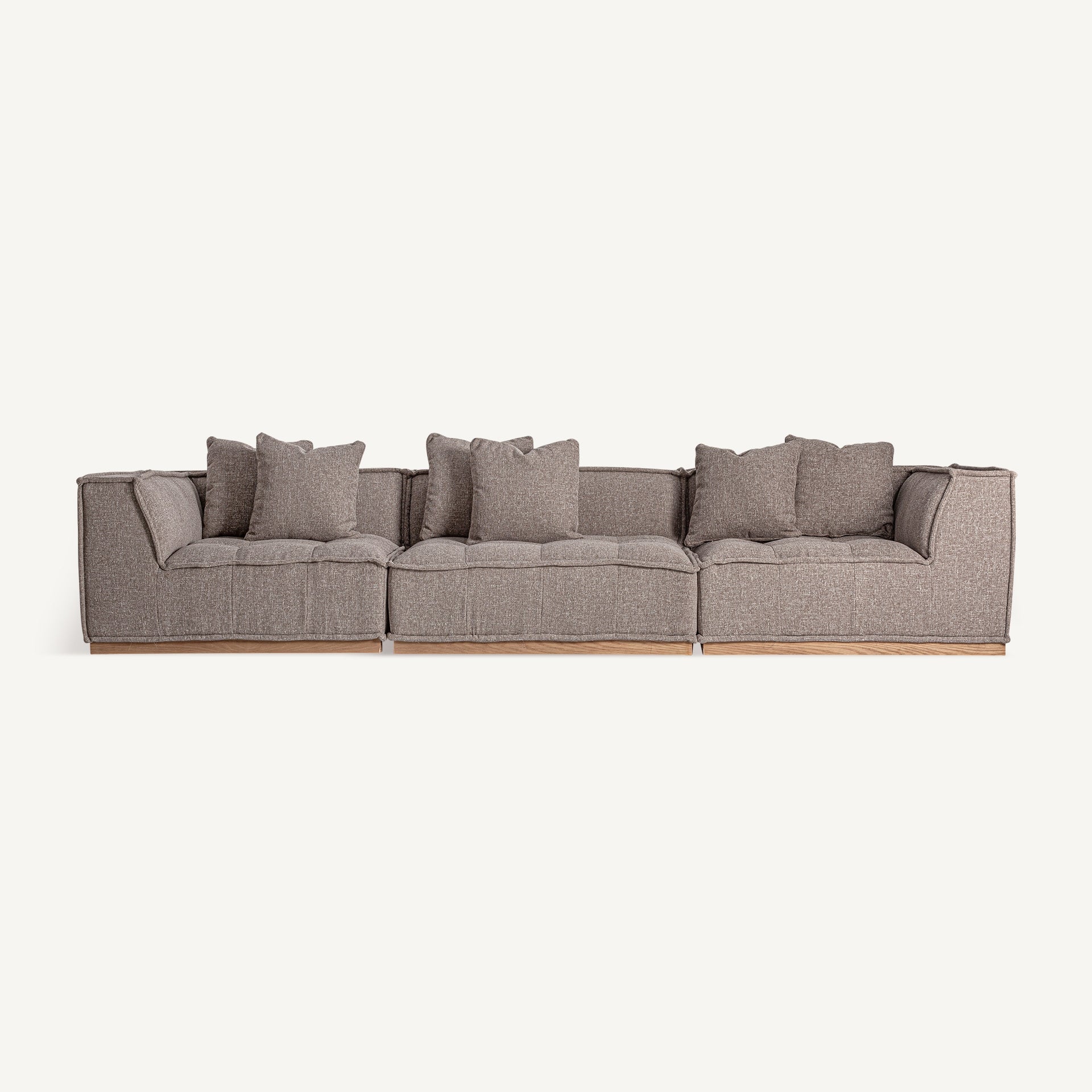 Module canapé central tissu brun moucheté | VICAL Aspach | REMO-HOME, mobilier design et décoration d'intérieur