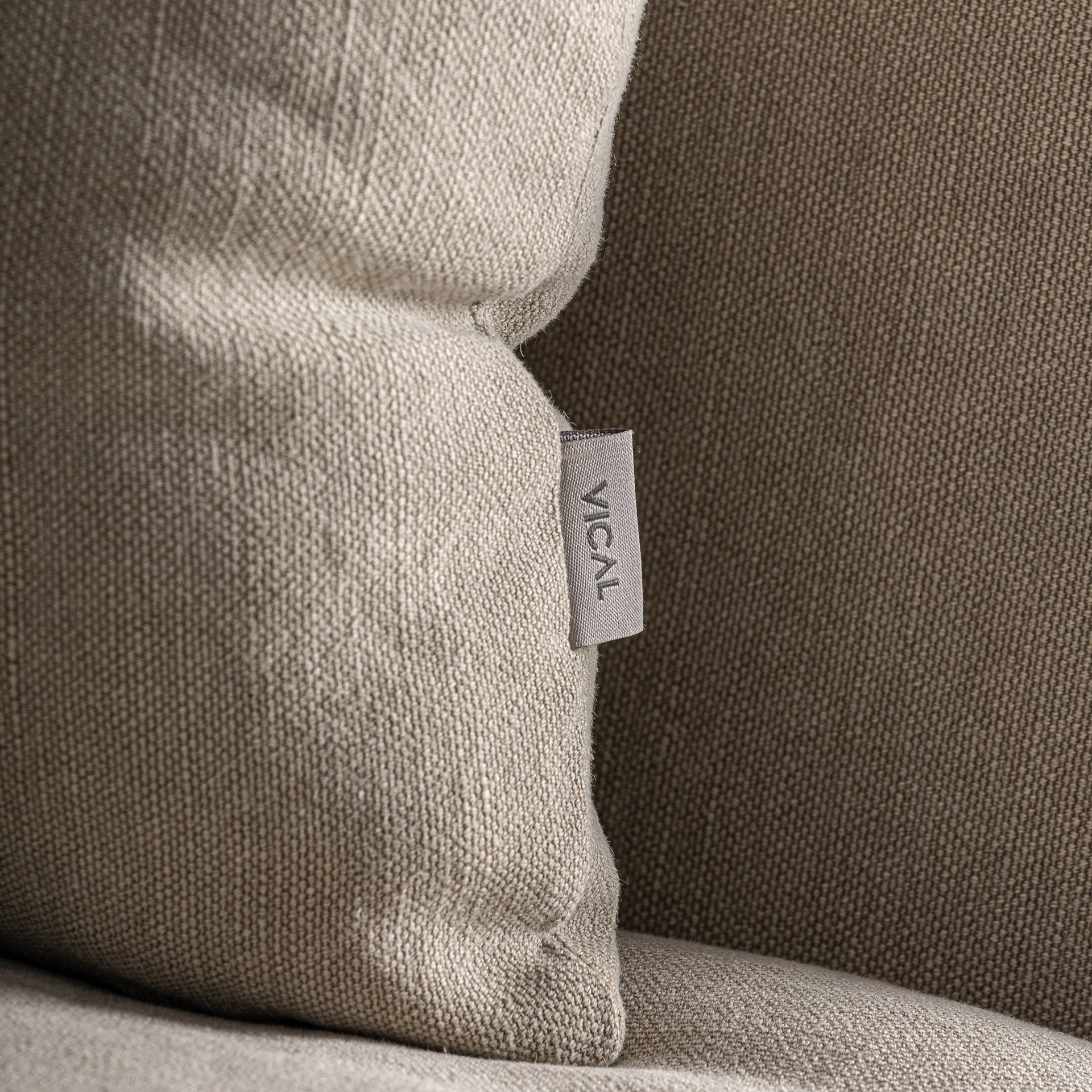 Module canapé d'angle gauche en polyester taupe | VICAL Otley | REMO-HOME, mobilier design et décoration d'intérieur