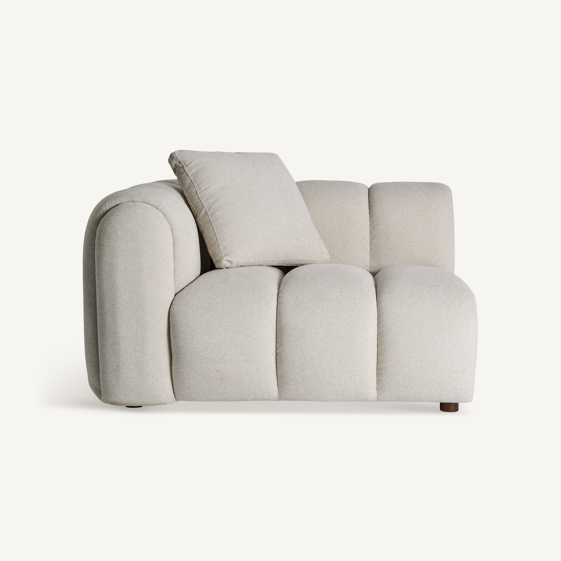 Module canapé d'angle rembourré gris | VICAL Dortan | REMO-HOME, mobilier design et décoration d'intérieur