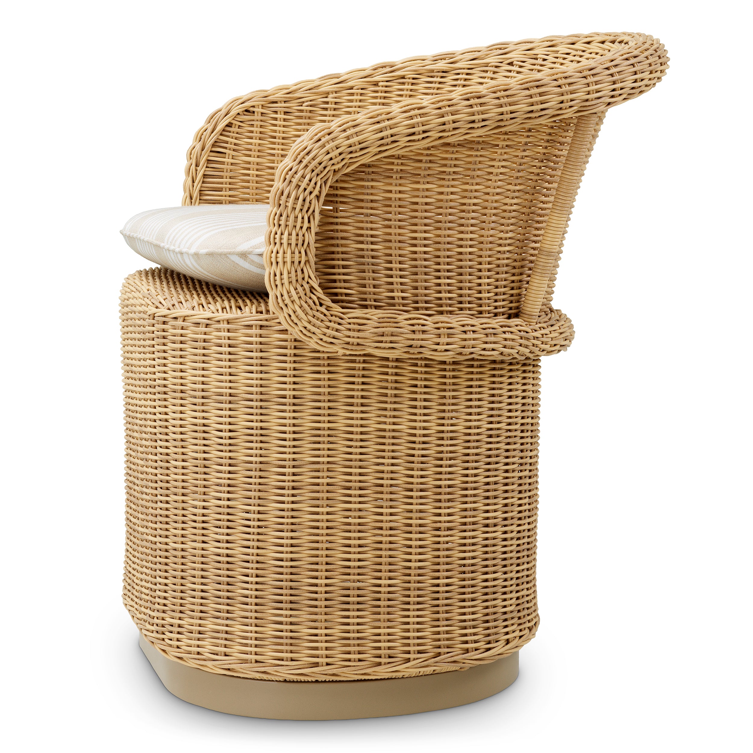 Chaises repas exterieur design en faux rattan | Eichholtz San Remo