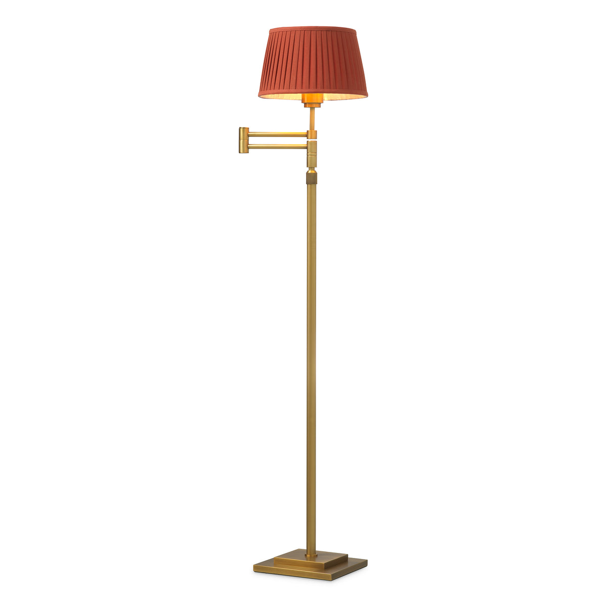 Lampadaire design en finition laiton antique | Eichholtz Corbin