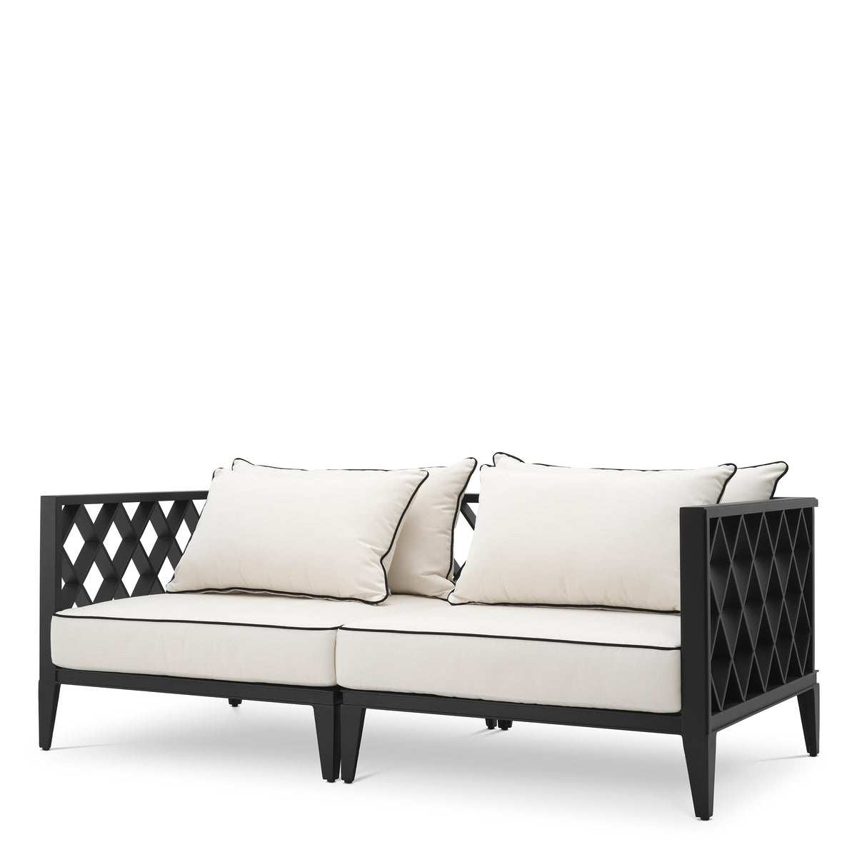 Canape exterieur design en finition noire | Eichholtz Ocean Club